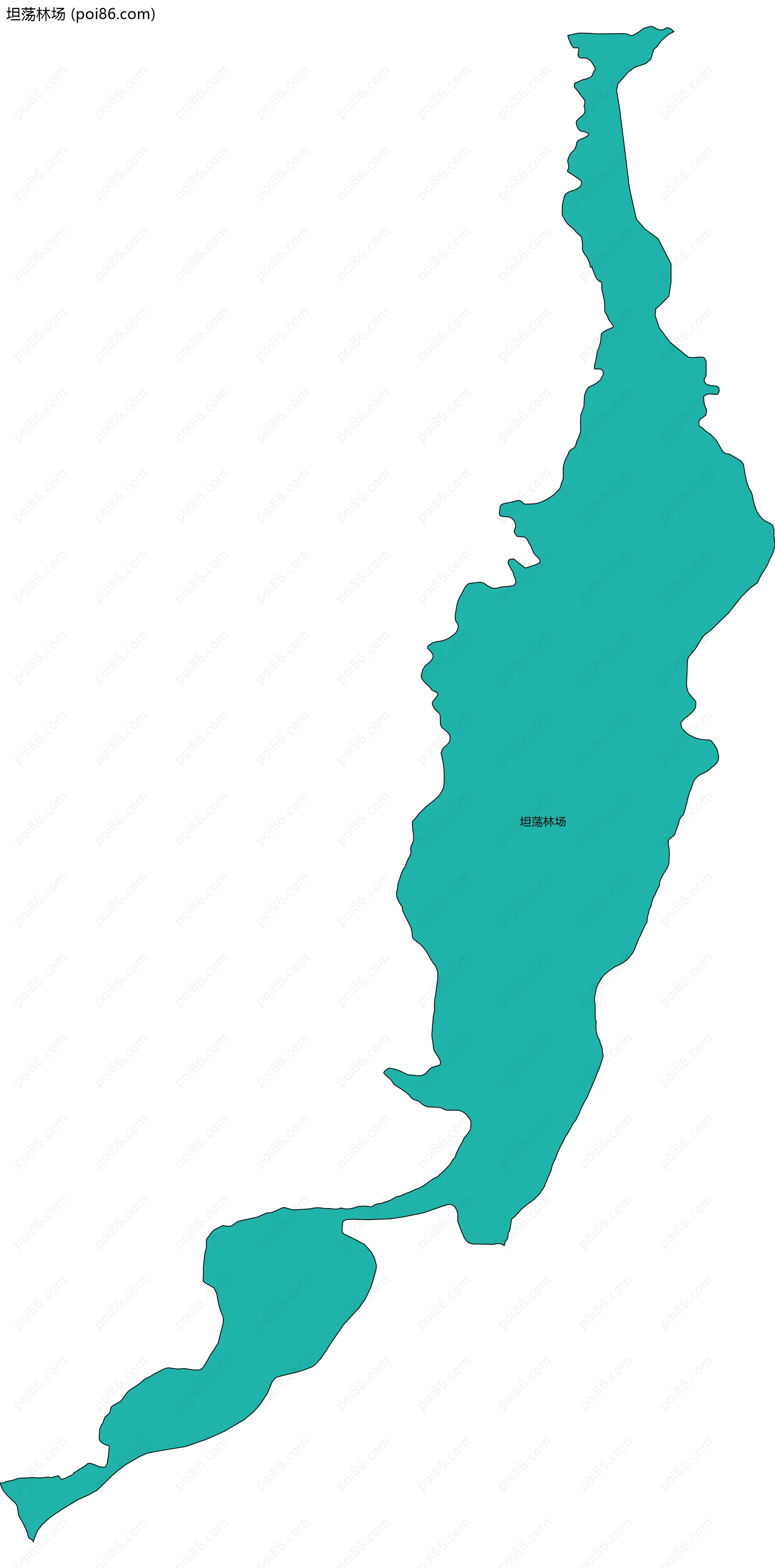 坦荡林场边界地图