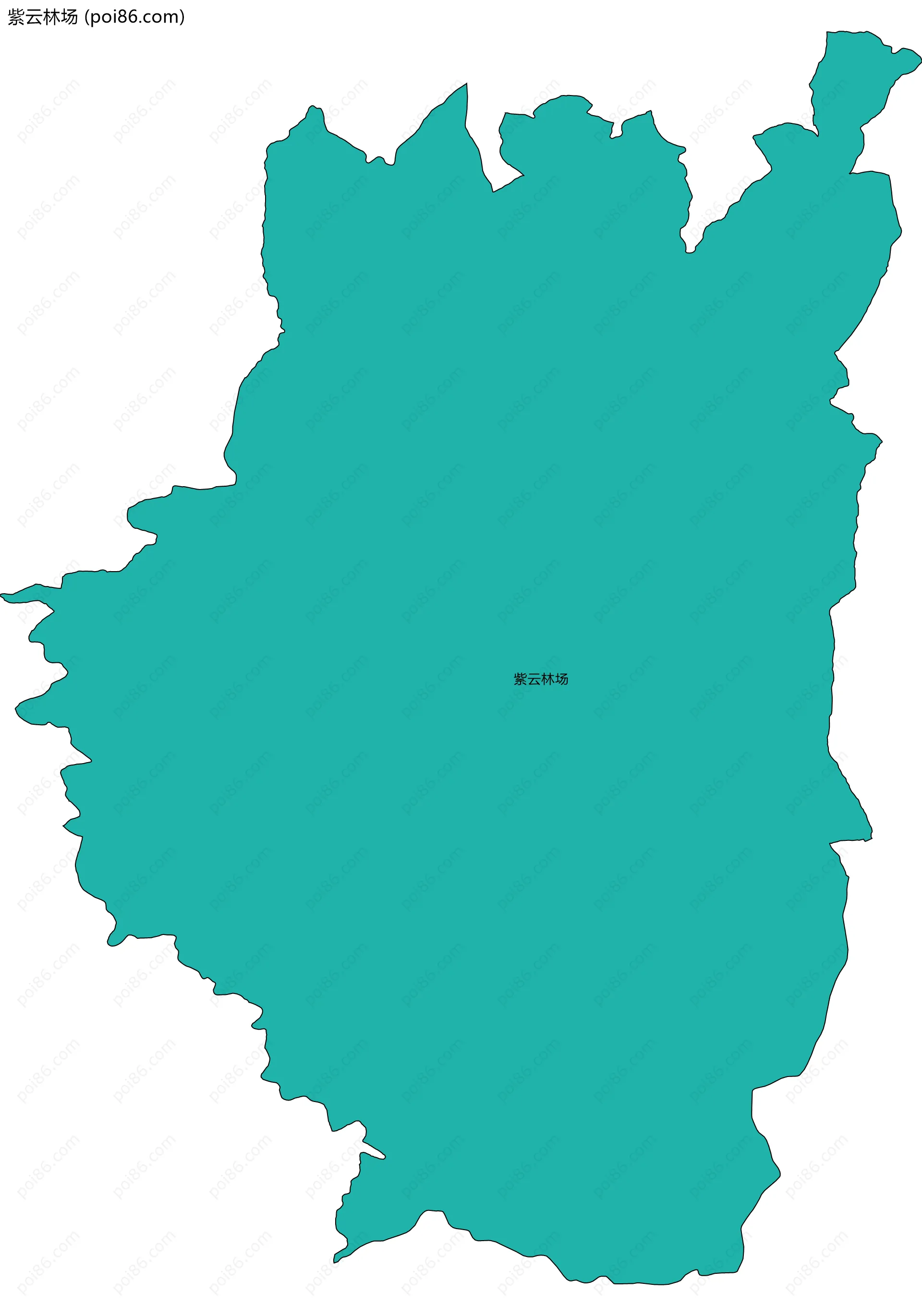 紫云林场边界地图