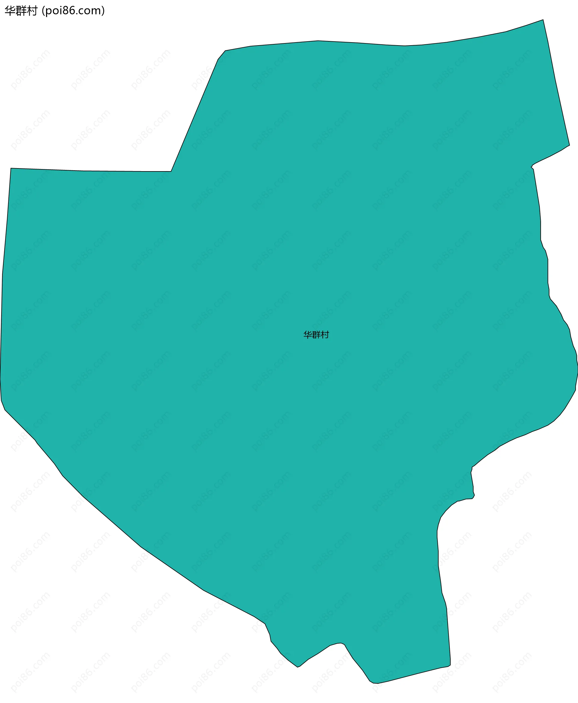 华群村边界地图