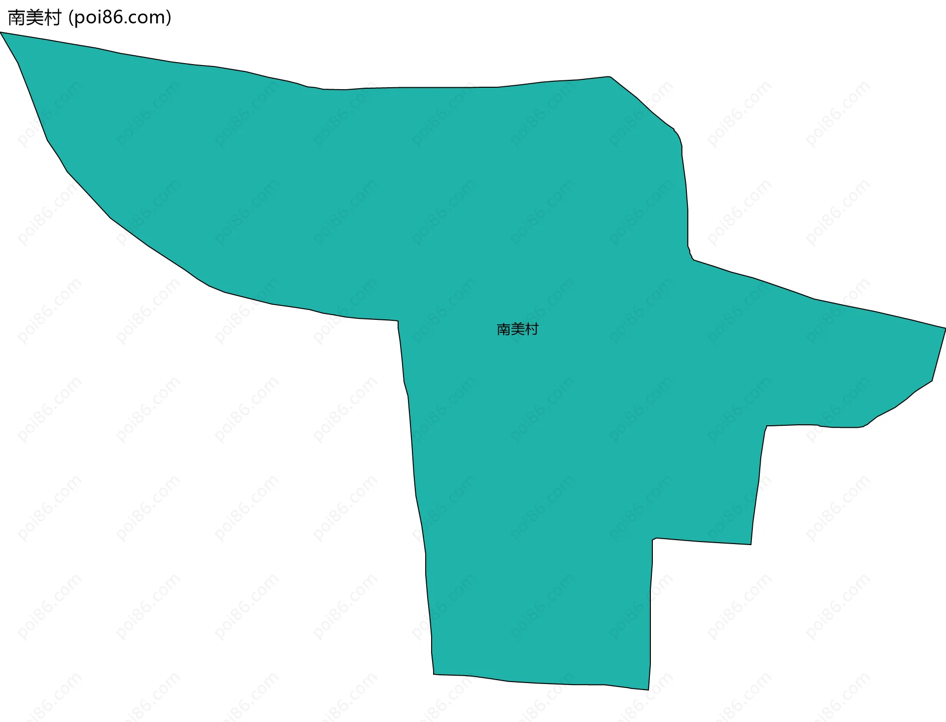 南美村边界地图