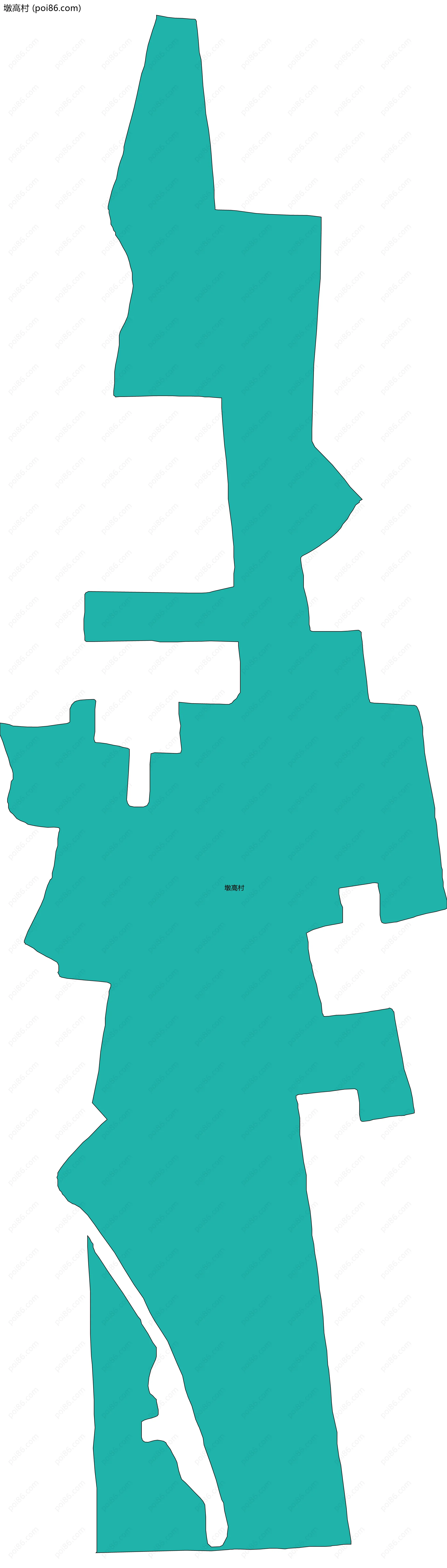 墩高村边界地图