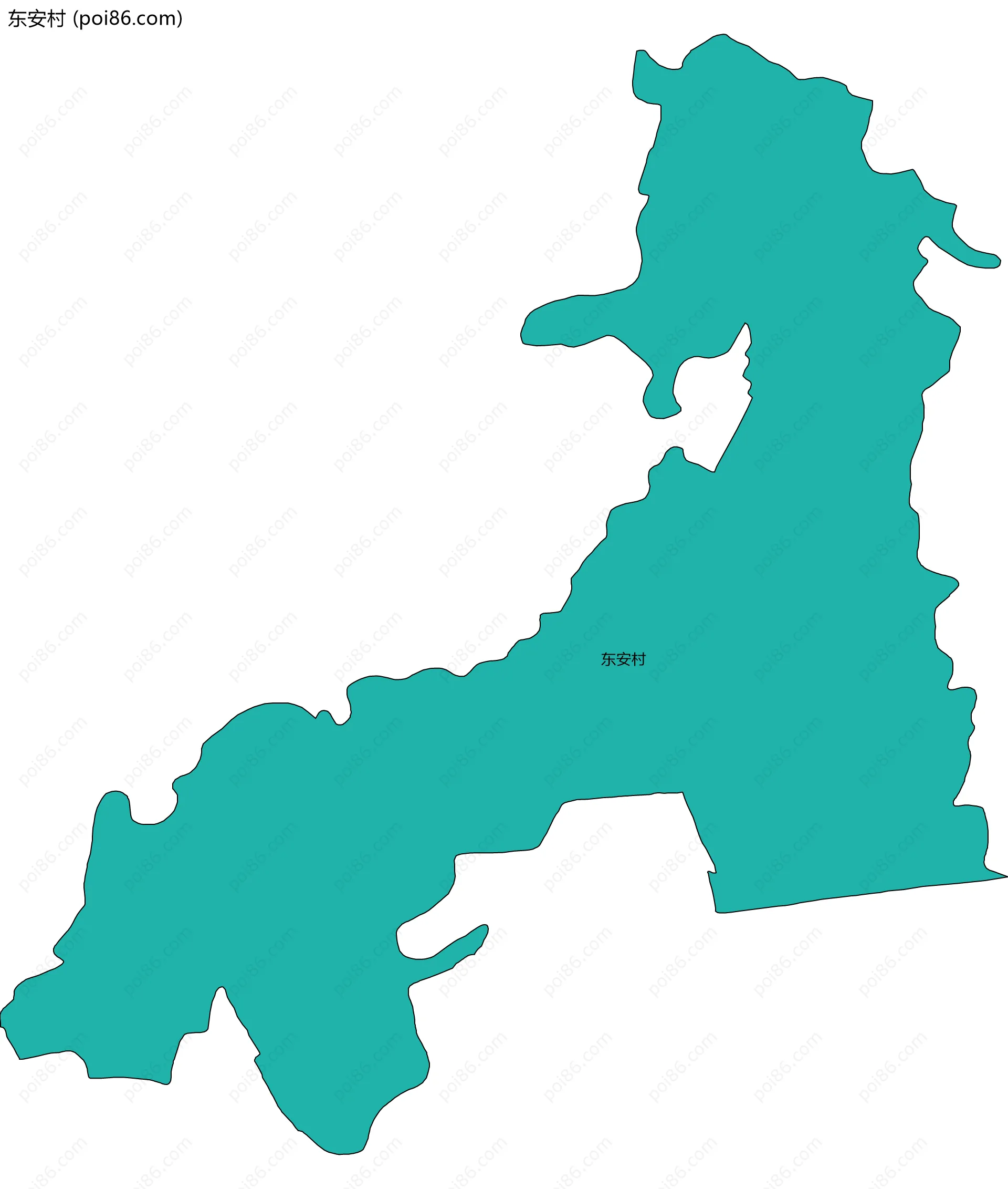 东安村边界地图