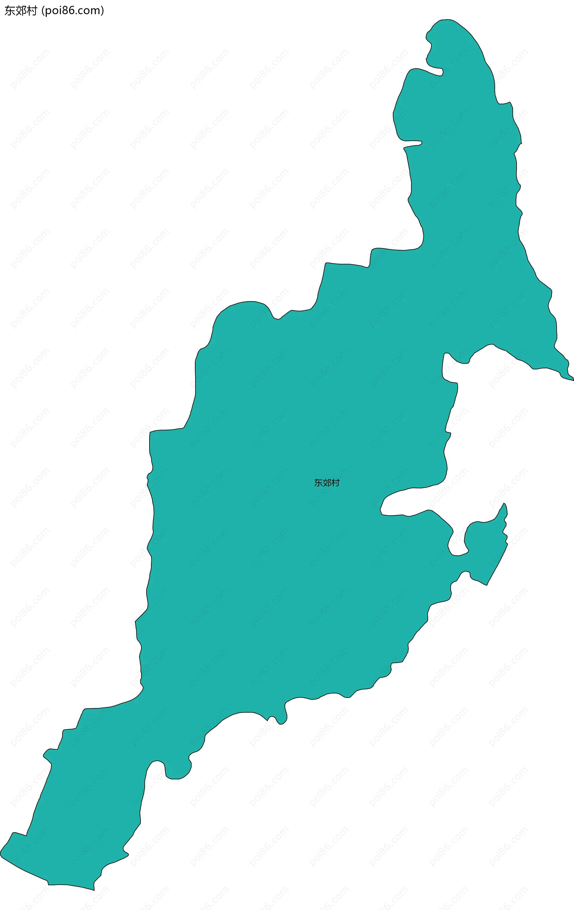 东郊村边界地图