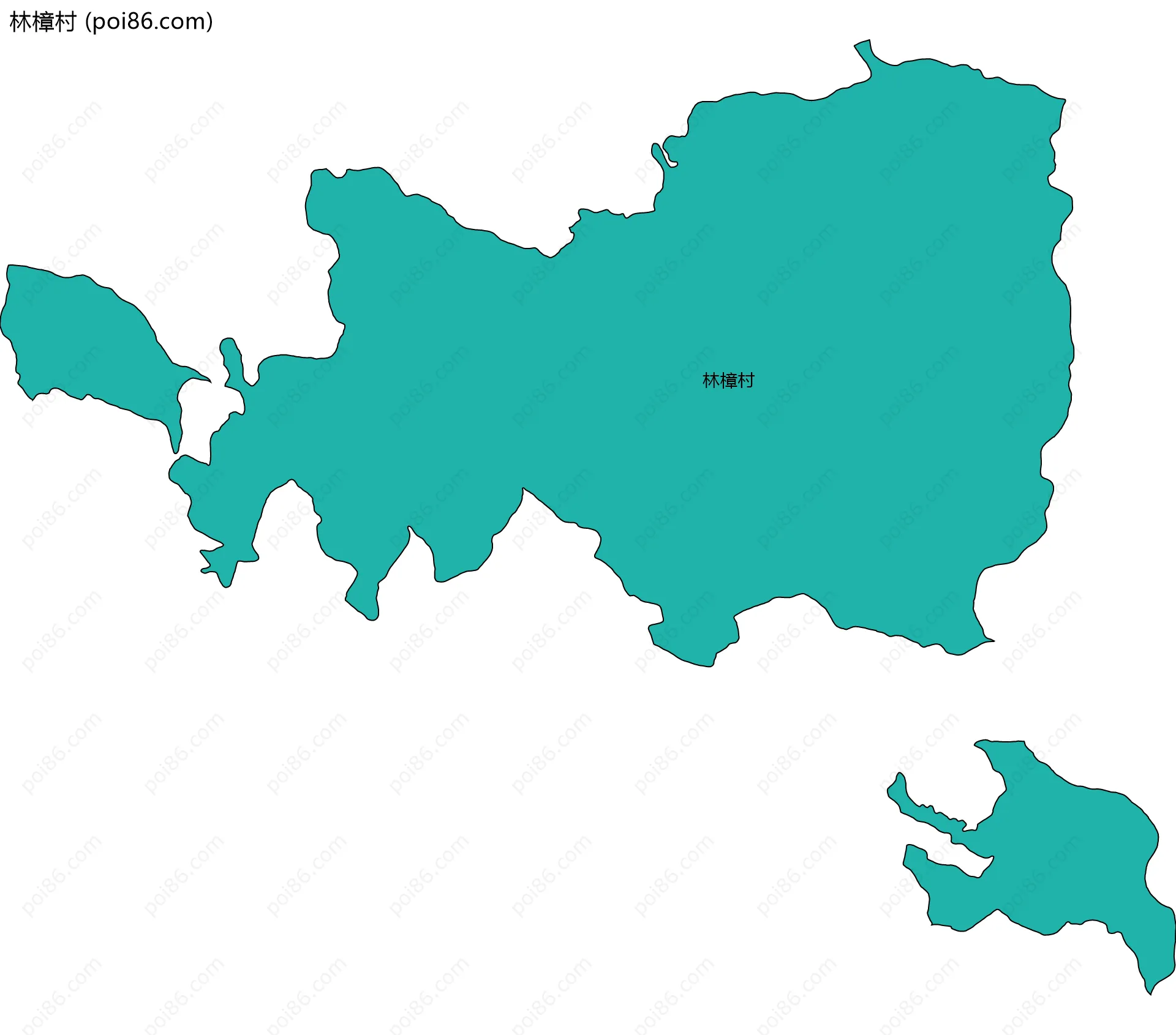 林樟村边界地图