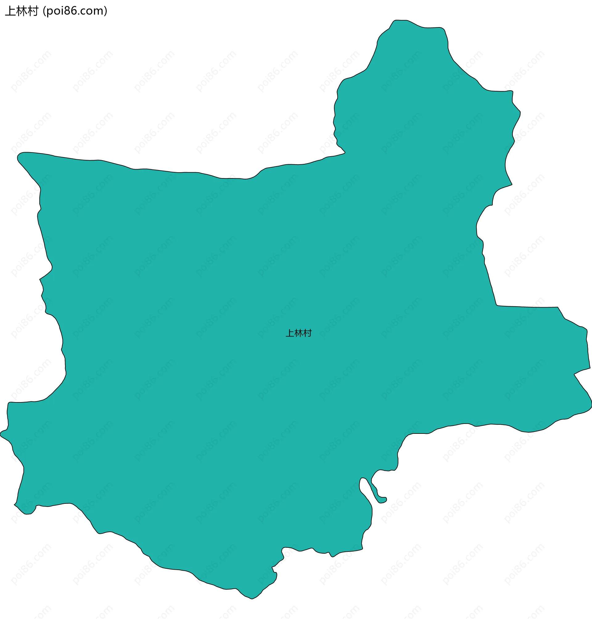 上林村边界地图