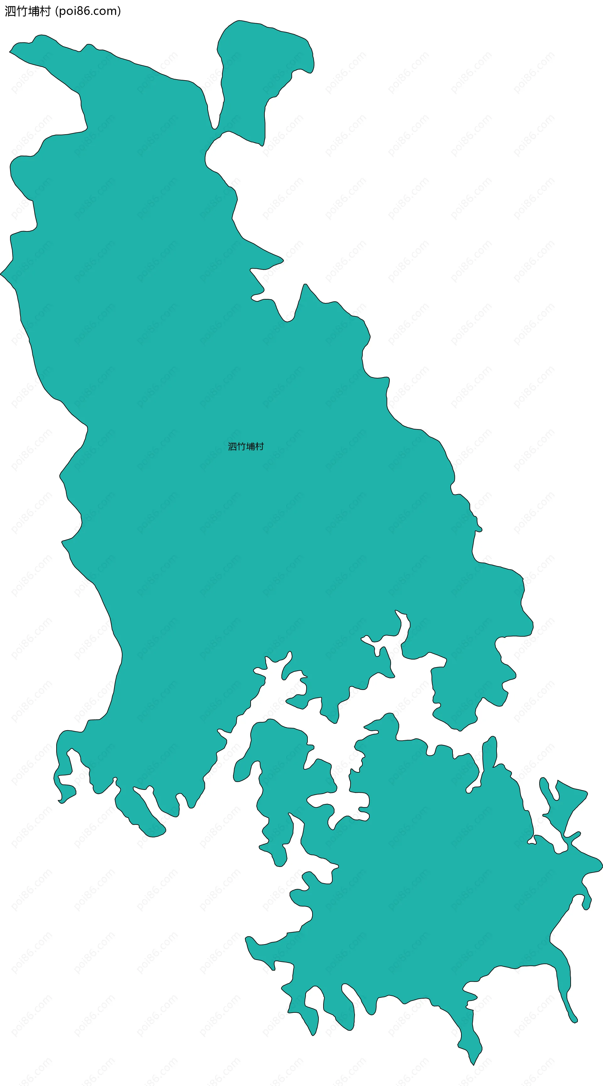 泗竹埔村边界地图