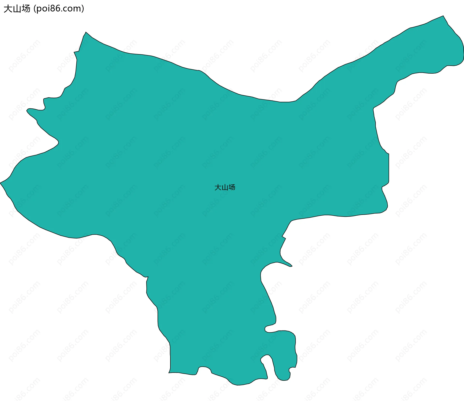 大山场边界地图