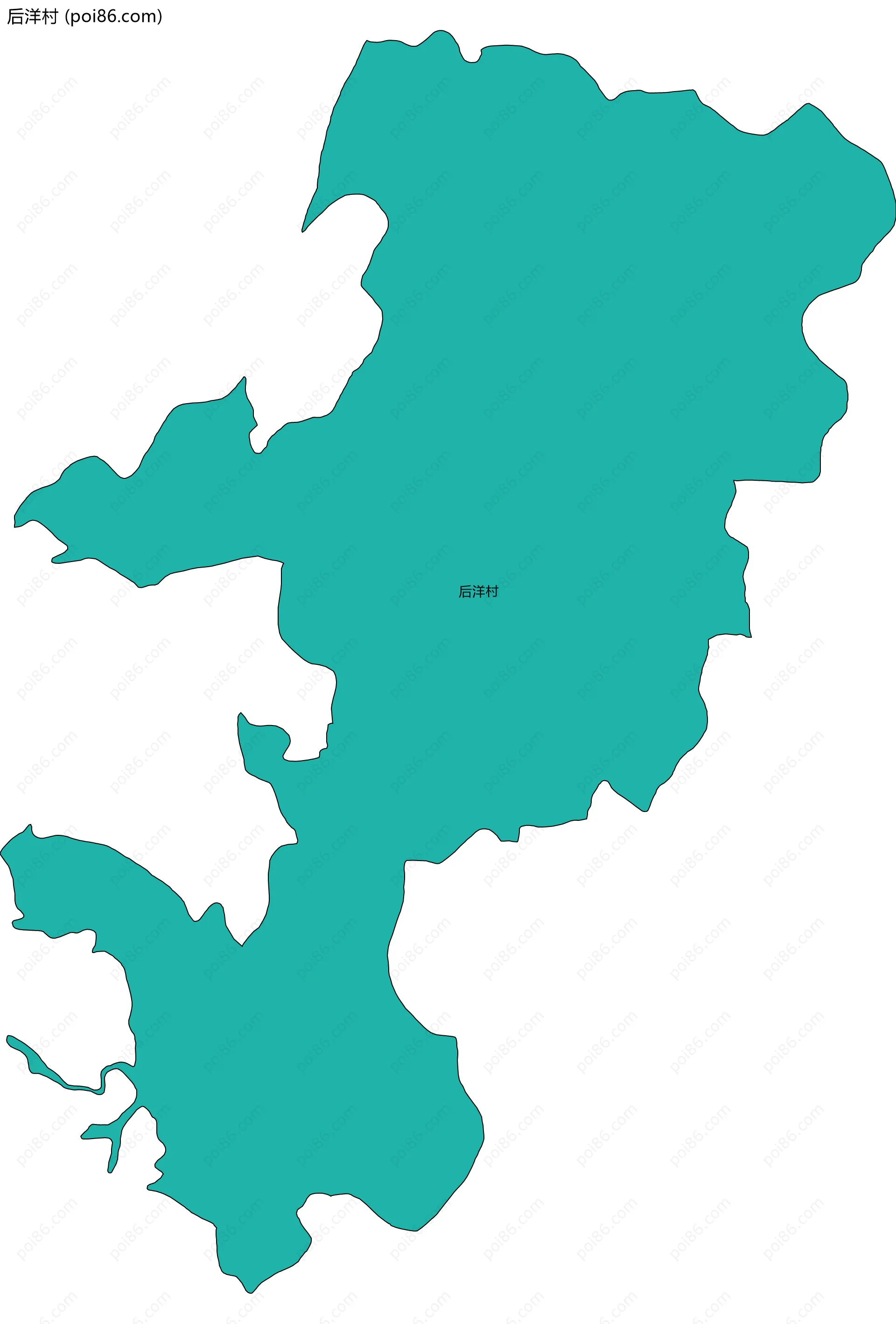 后洋村边界地图