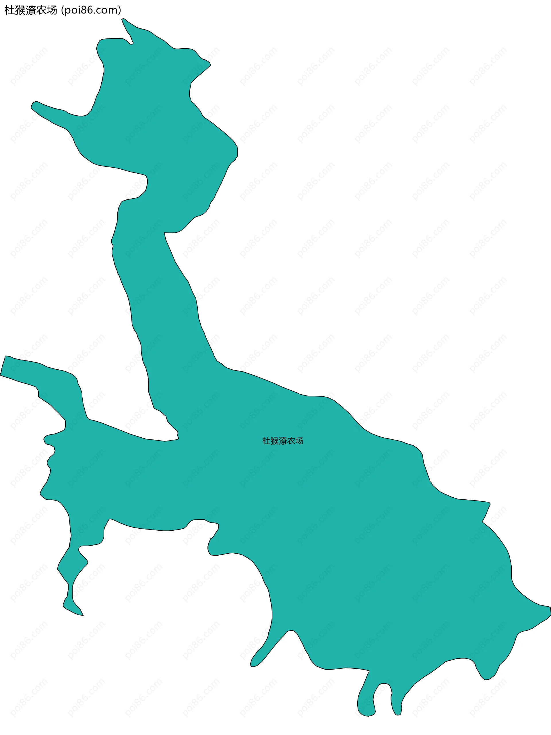 杜猴潦农场边界地图