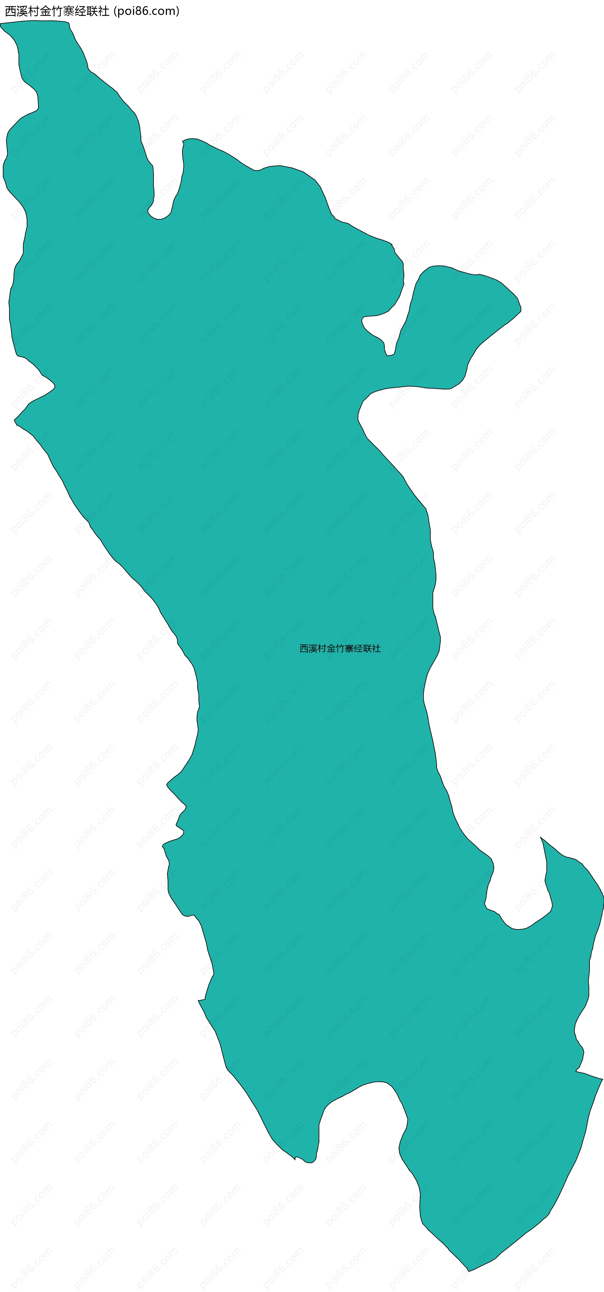 西溪村金竹寨经联社边界地图