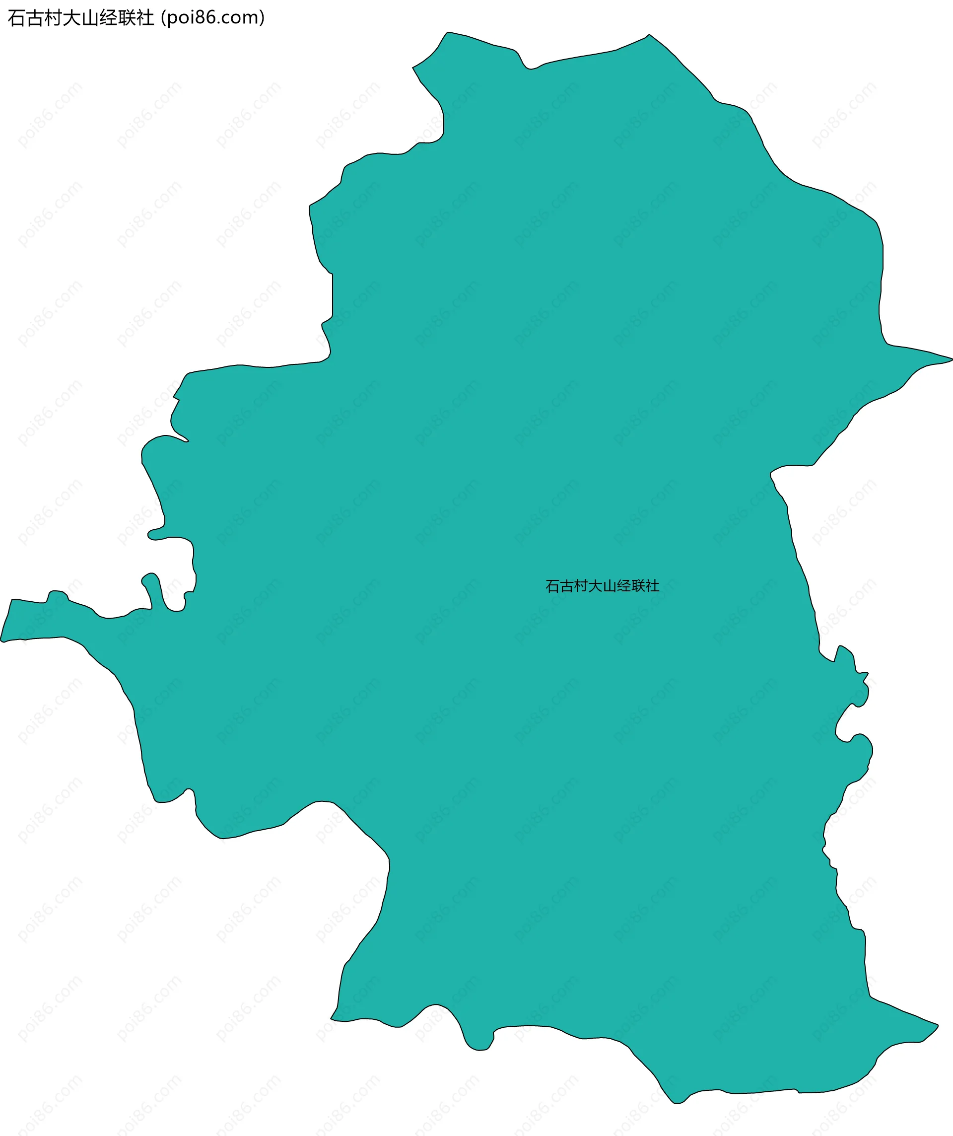 石古村大山经联社边界地图