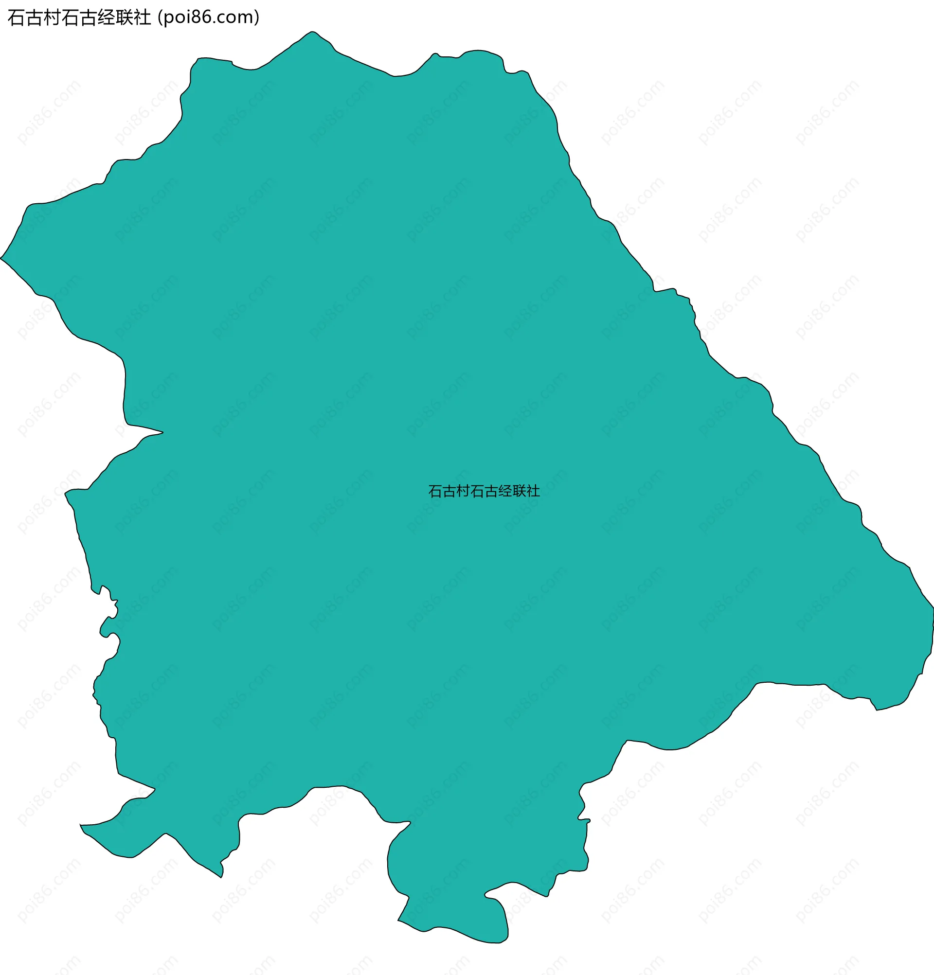 石古村石古经联社边界地图