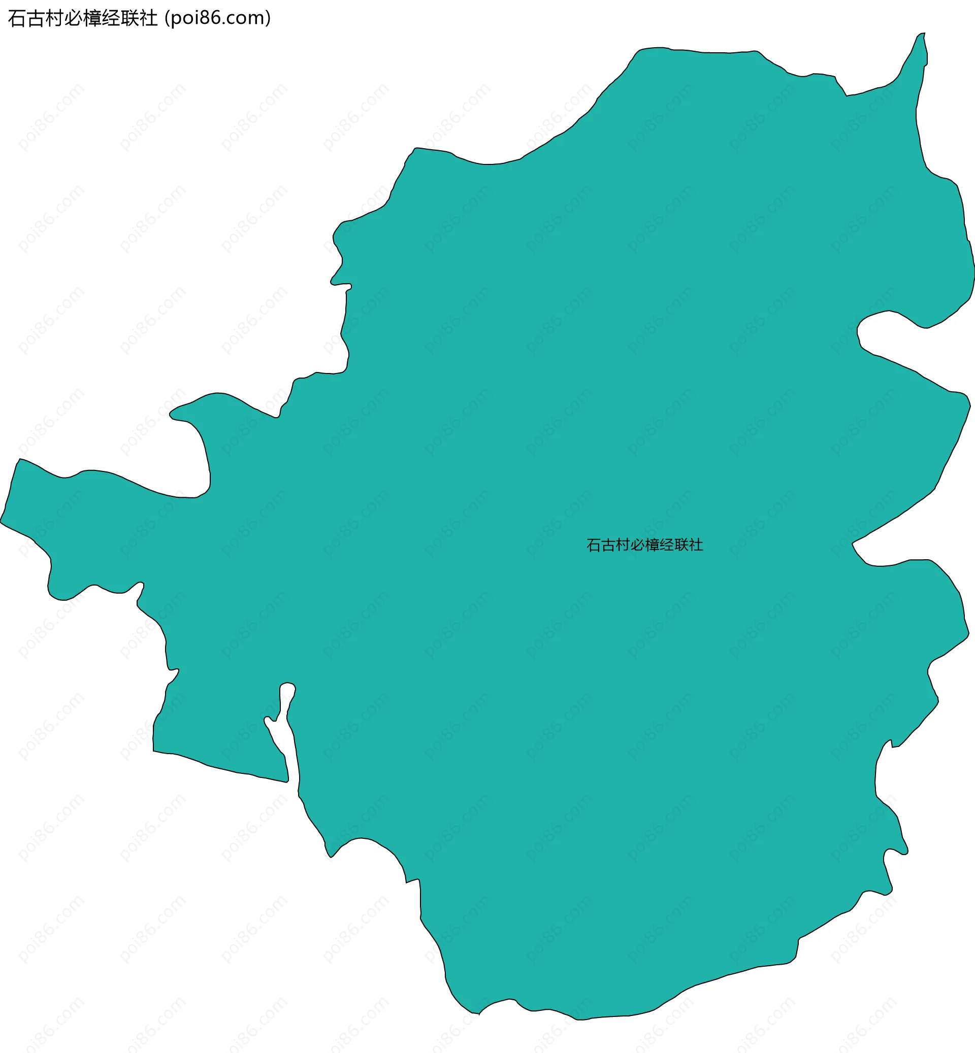 石古村必樟经联社边界地图