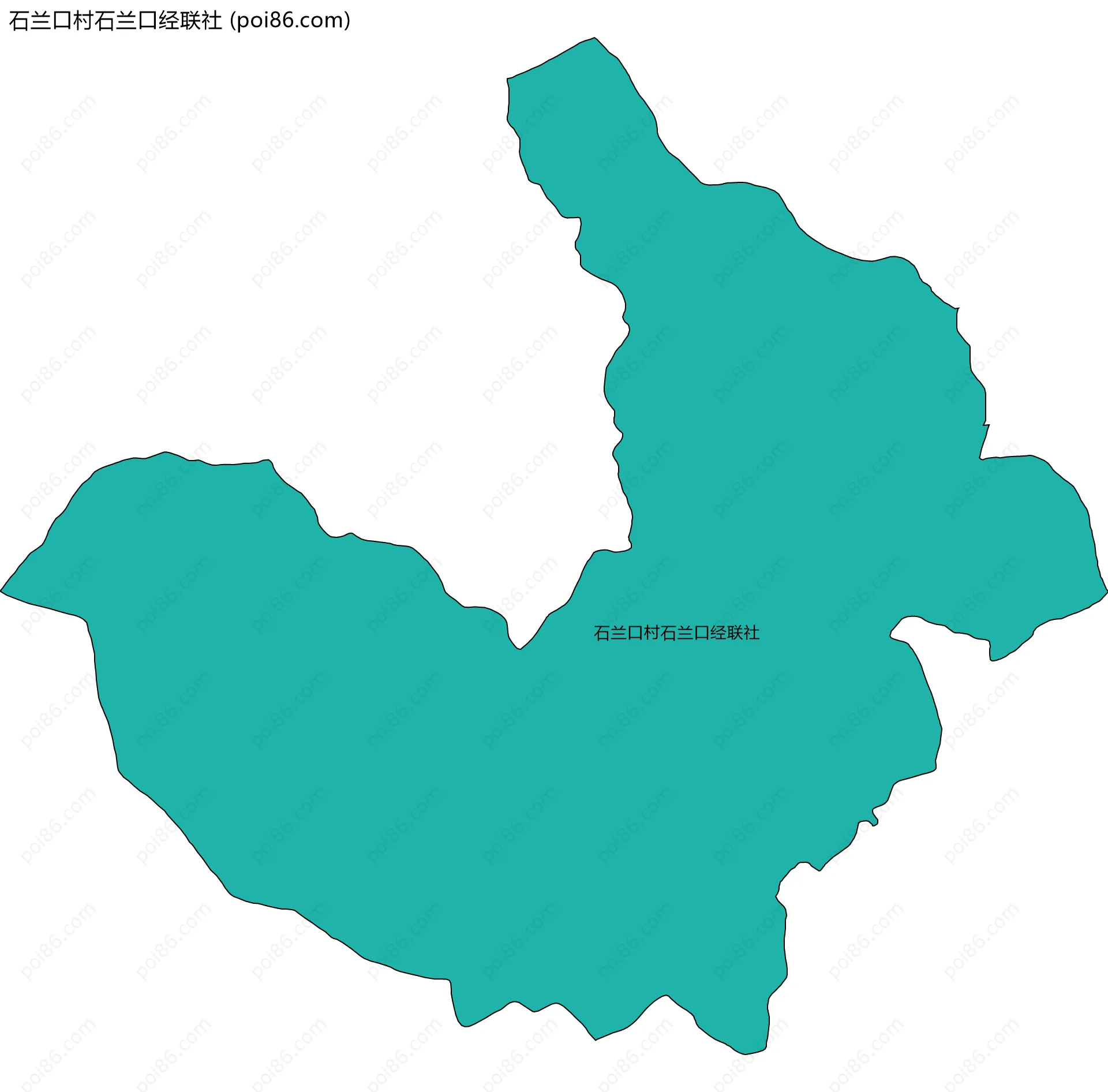 石兰口村石兰口经联社边界地图