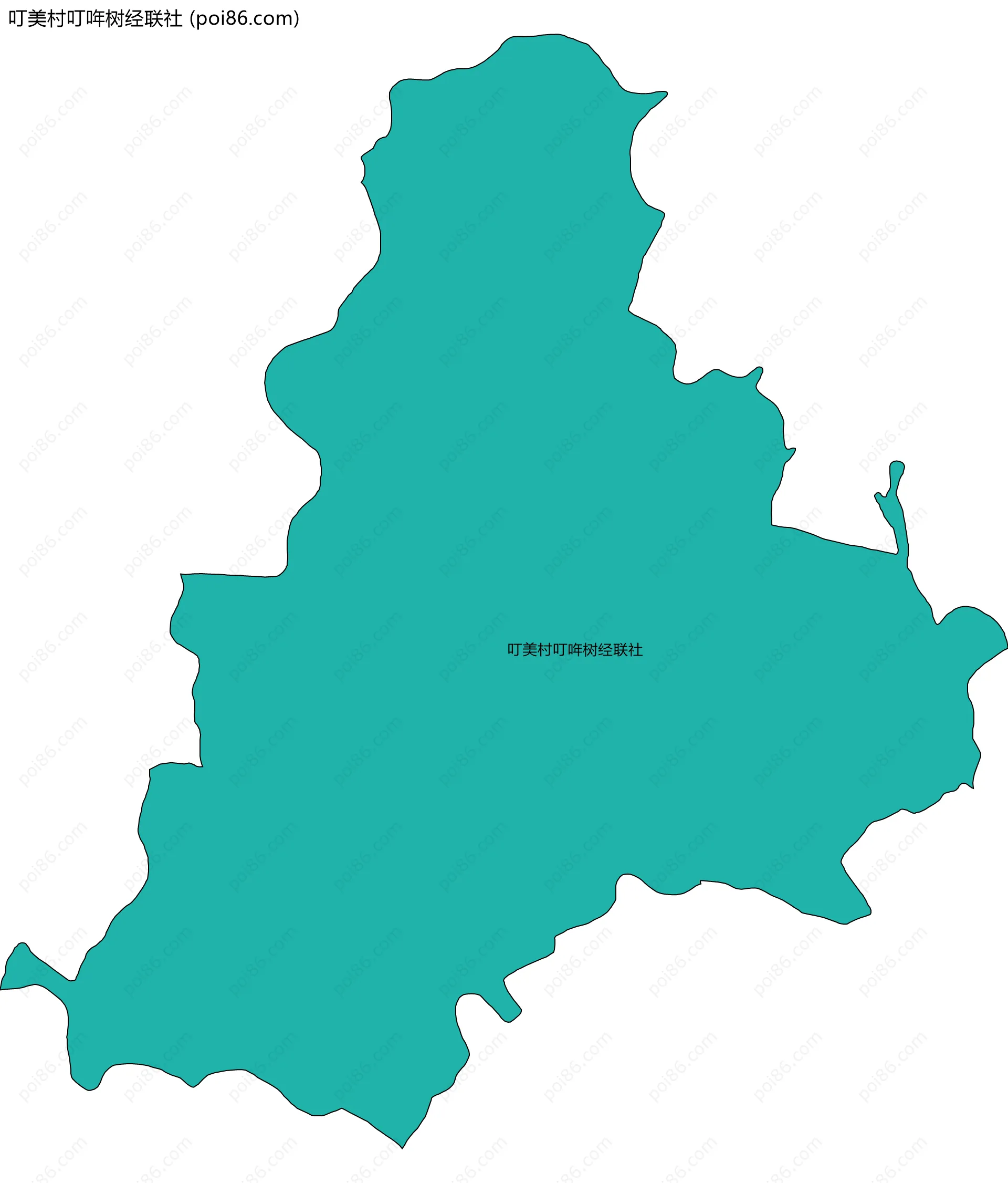 叮美村叮哖树经联社边界地图