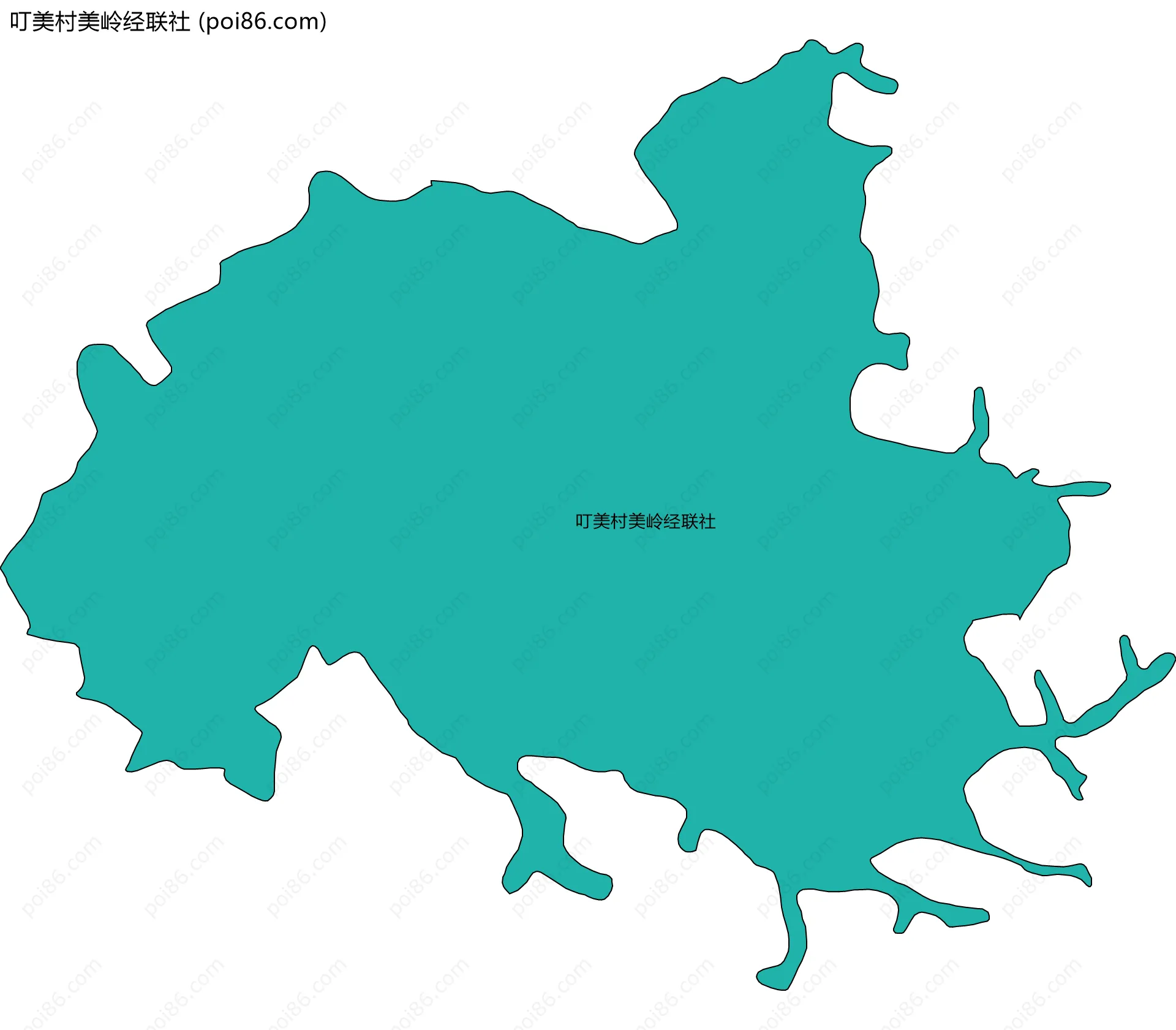 叮美村美岭经联社边界地图