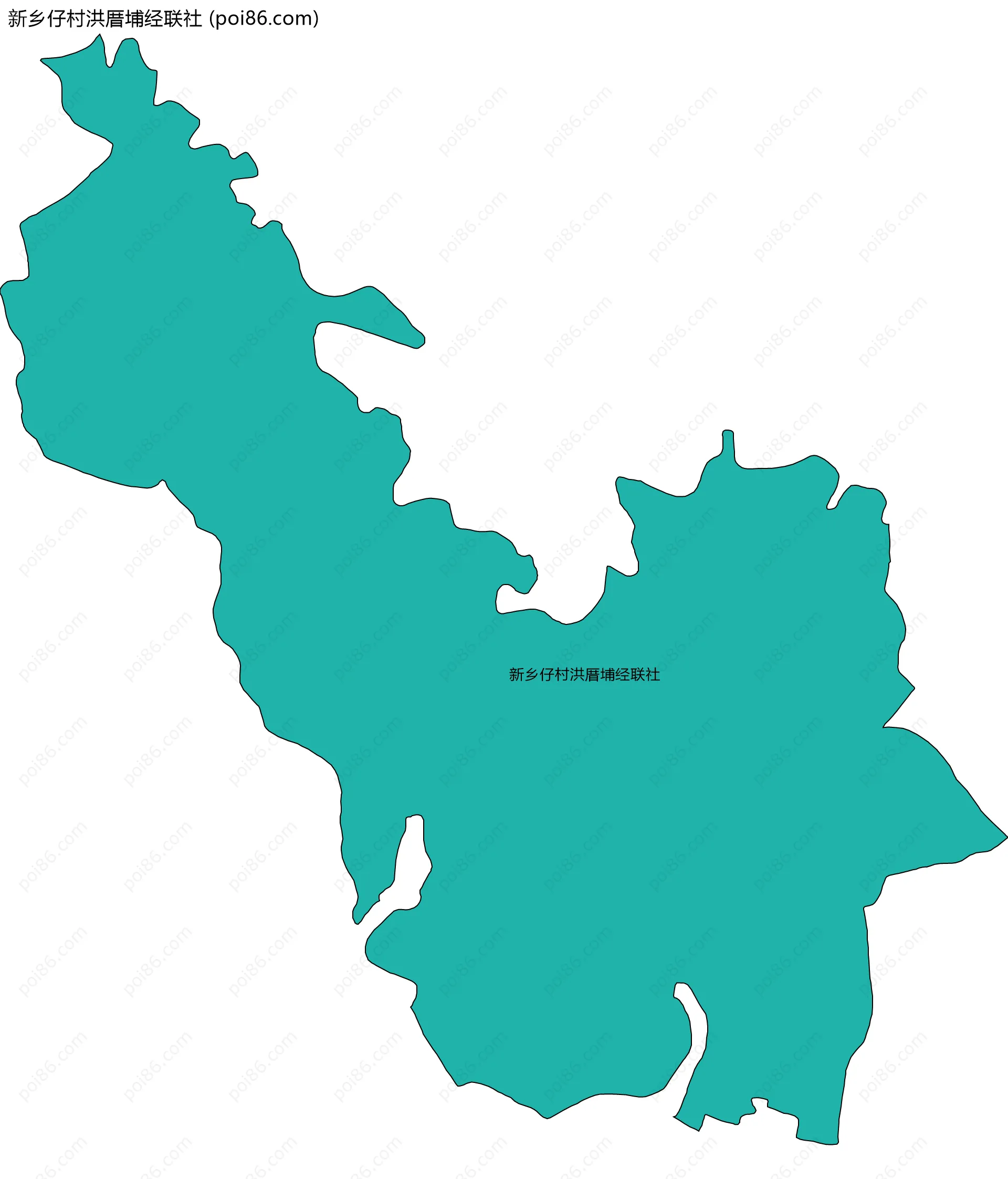 新乡仔村洪厝埔经联社边界地图