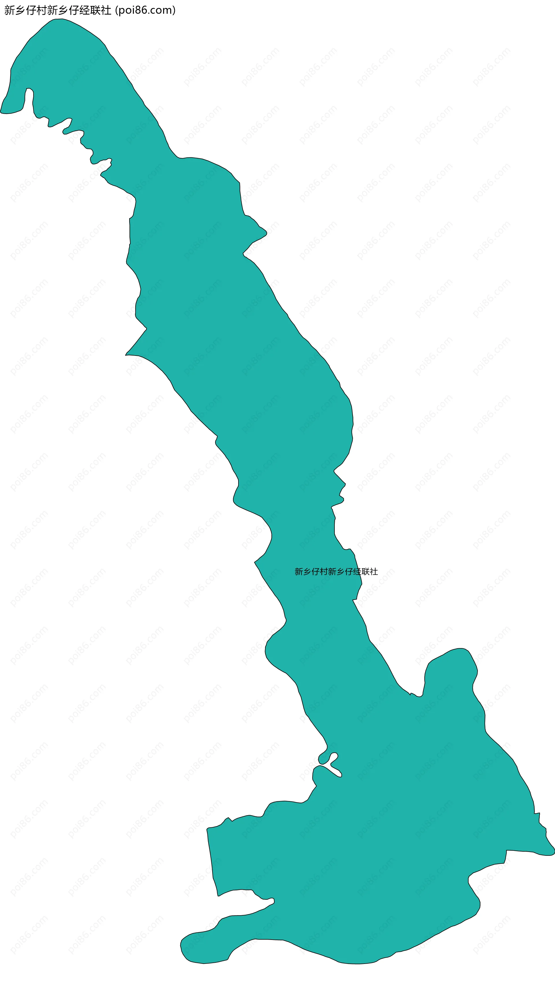 新乡仔村新乡仔经联社边界地图