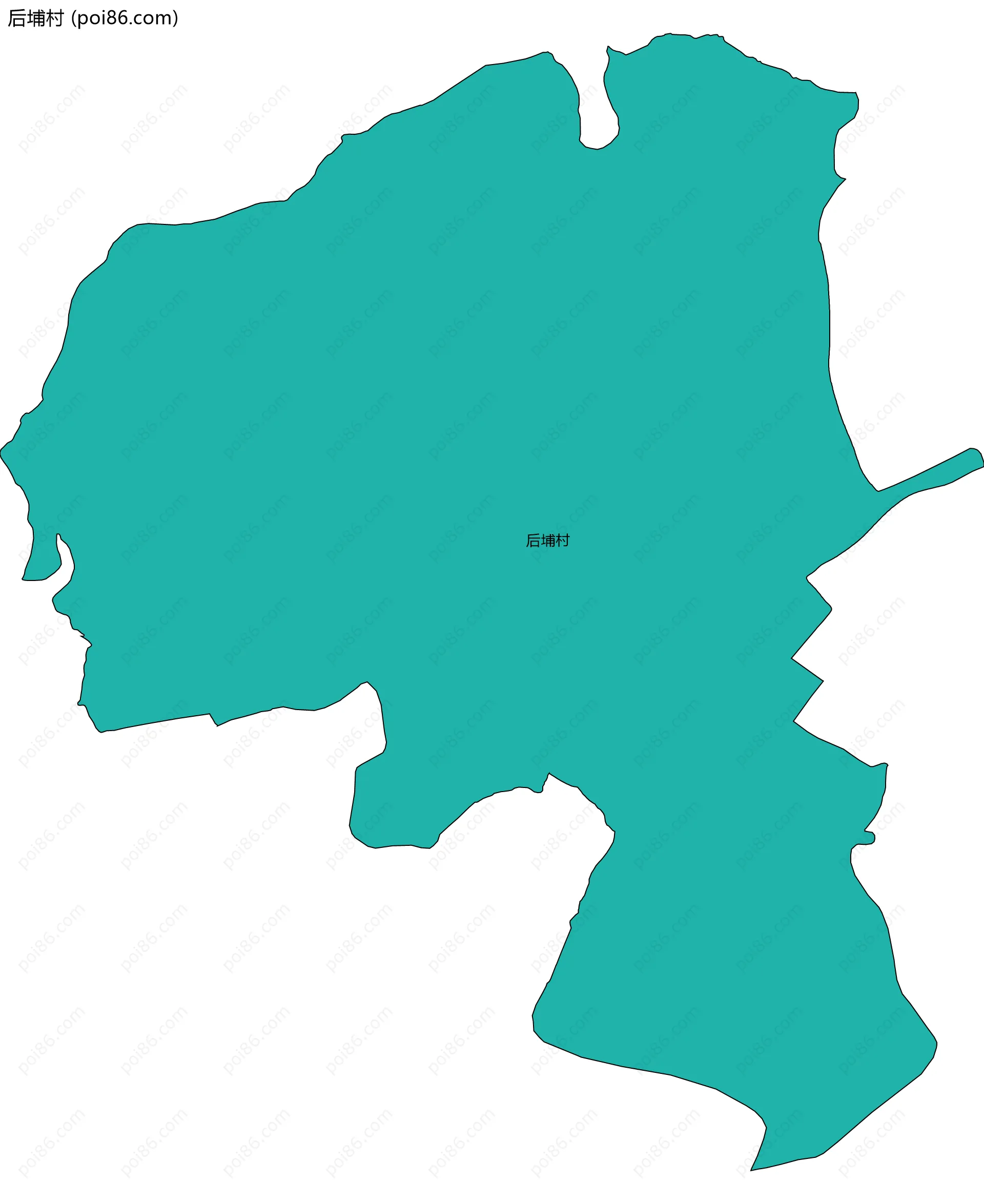 后埔村边界地图