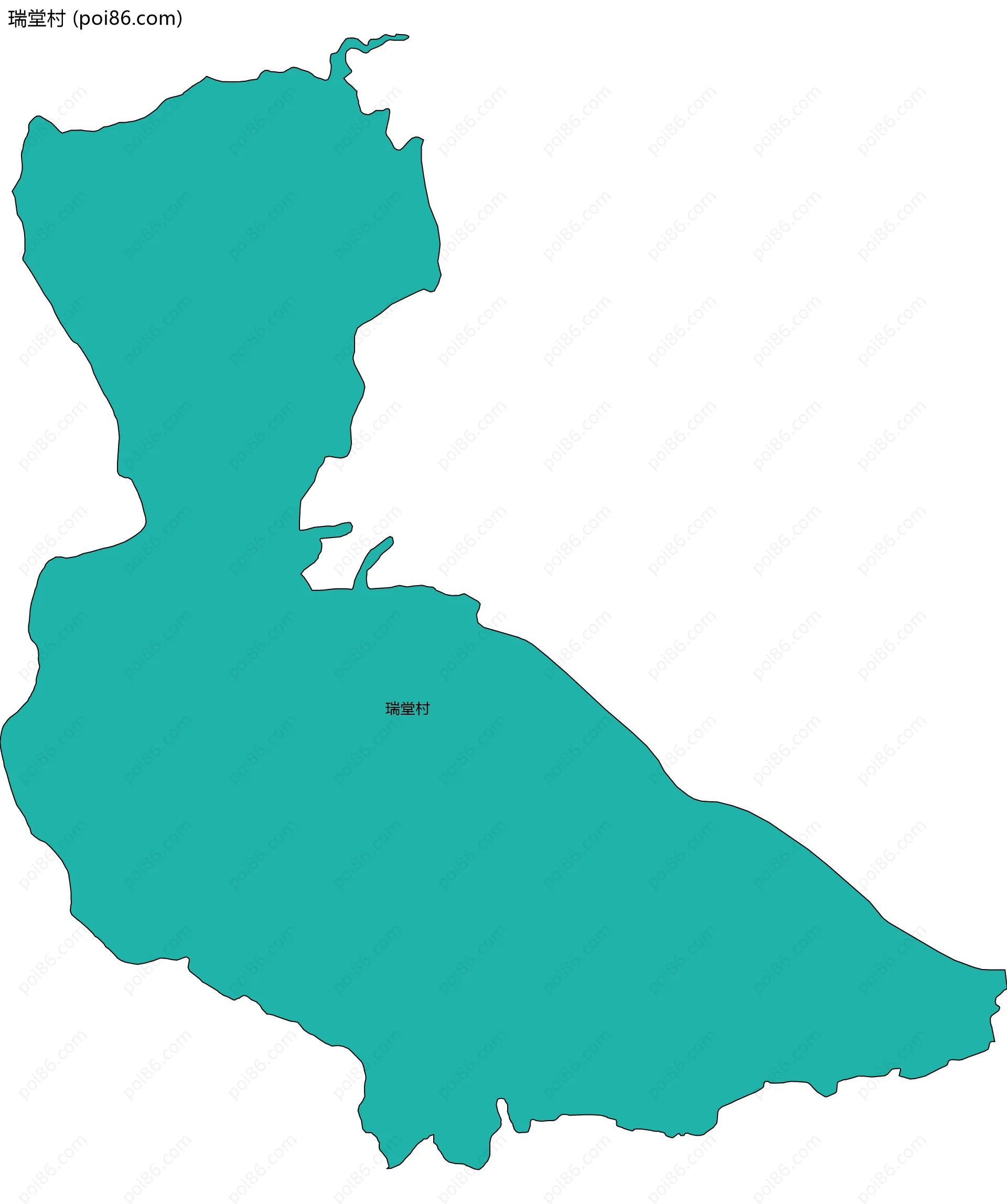瑞堂村边界地图