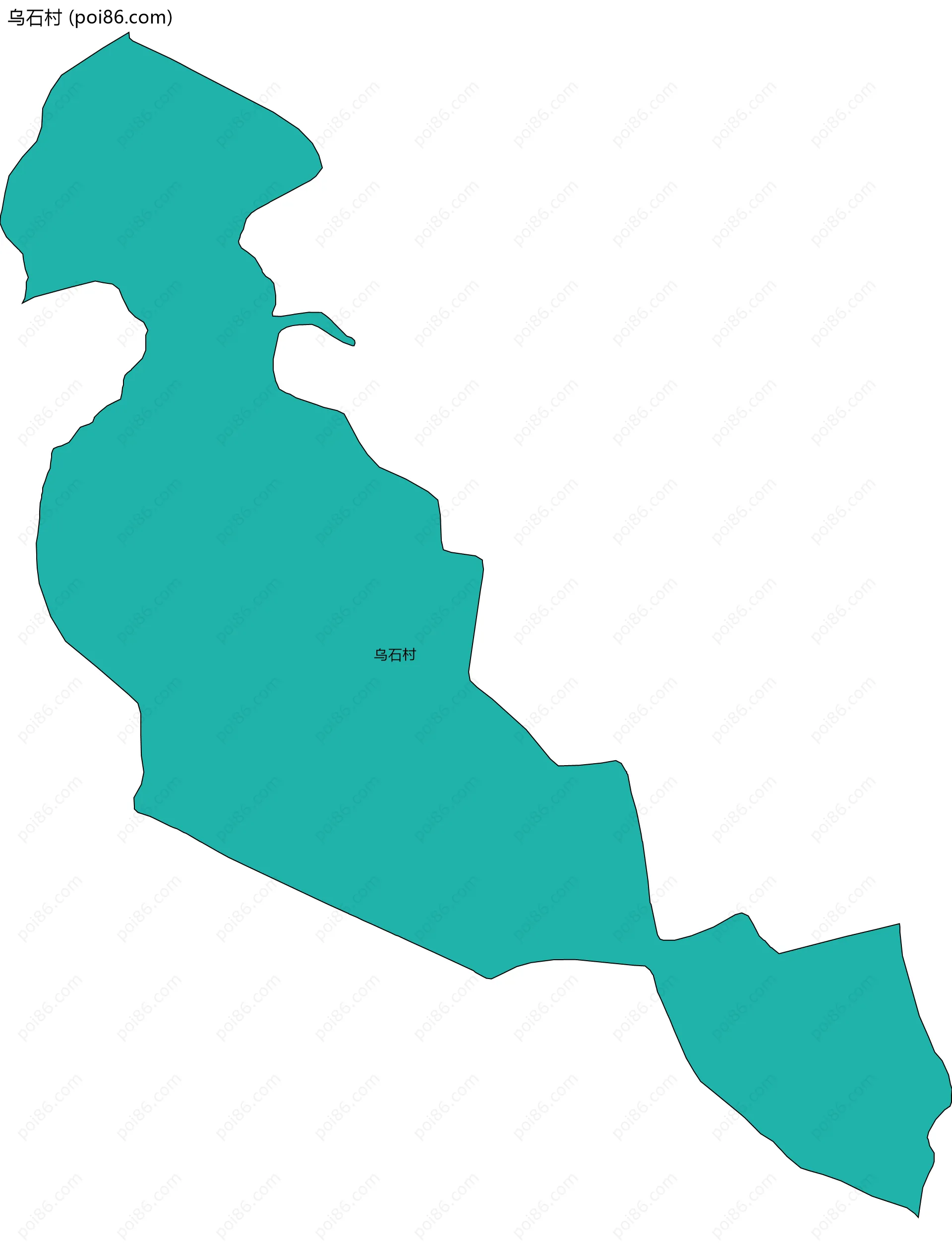 乌石村边界地图