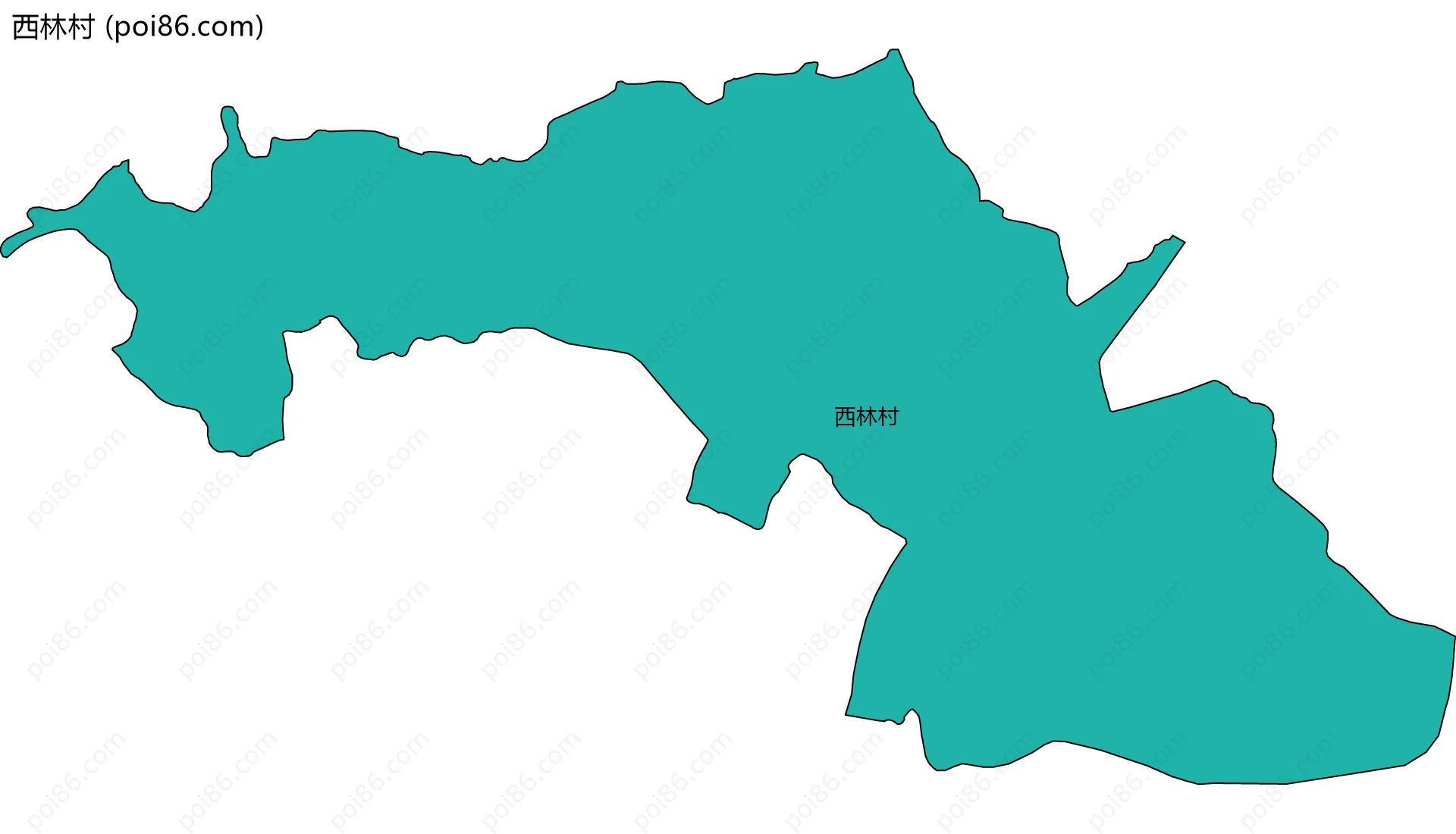 西林村边界地图