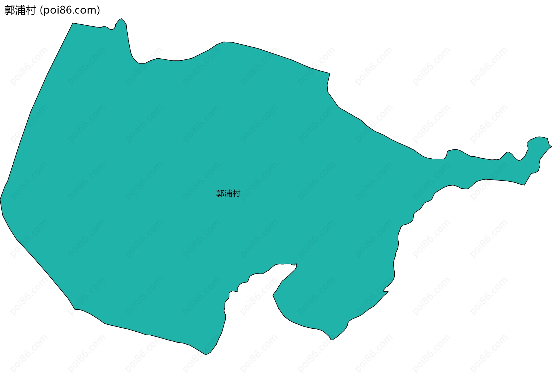 郭浦村边界地图