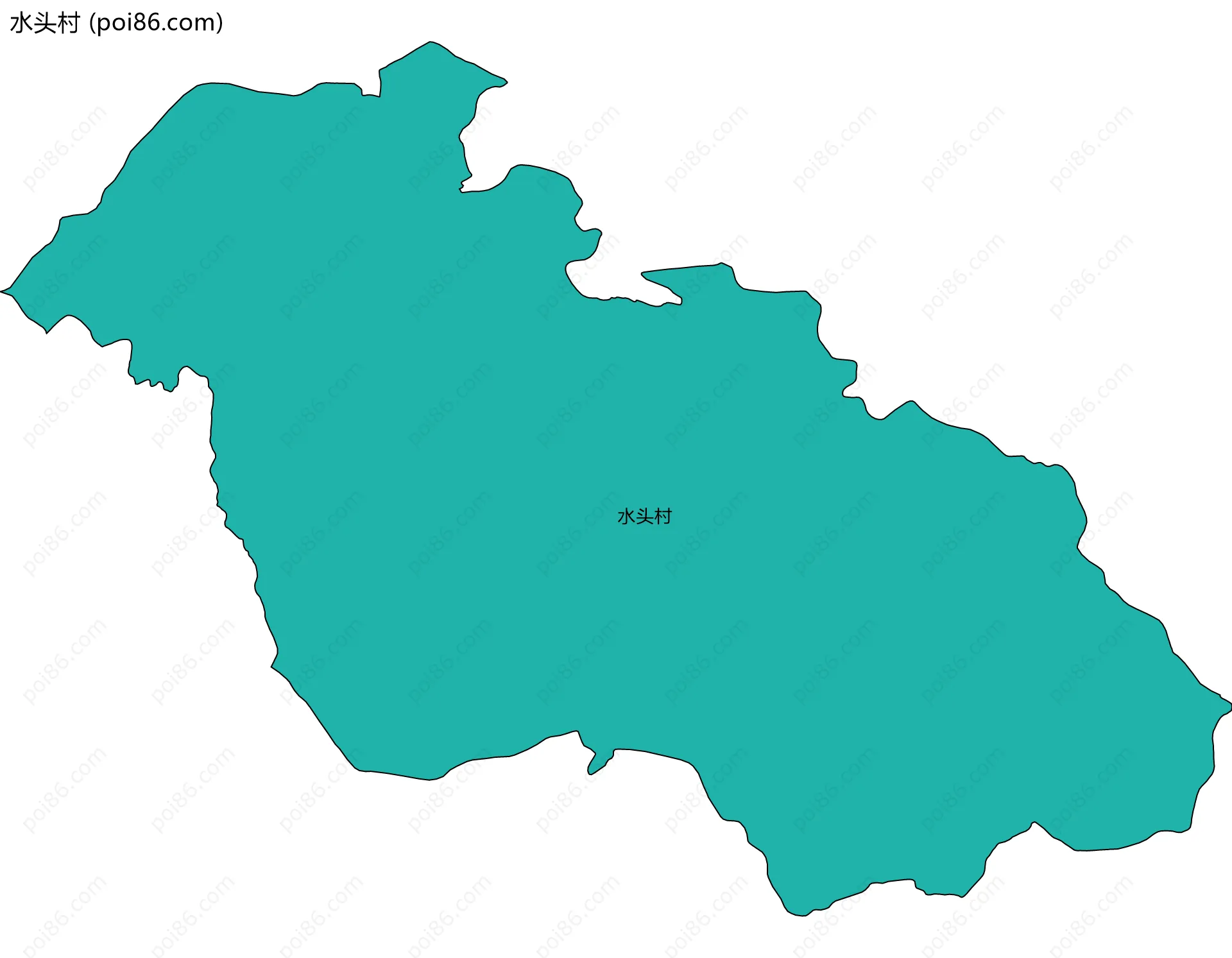 水头村边界地图