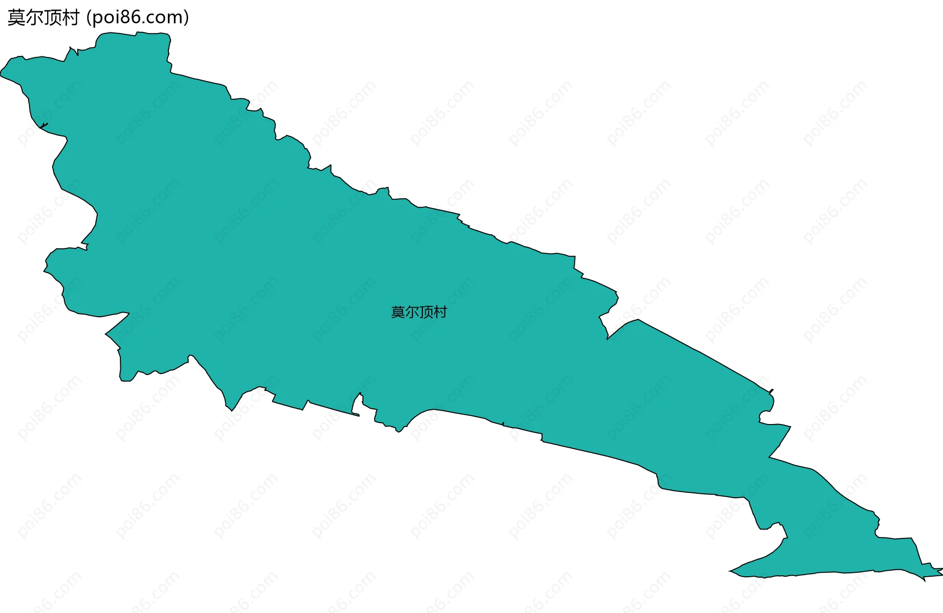 莫尔顶村边界地图
