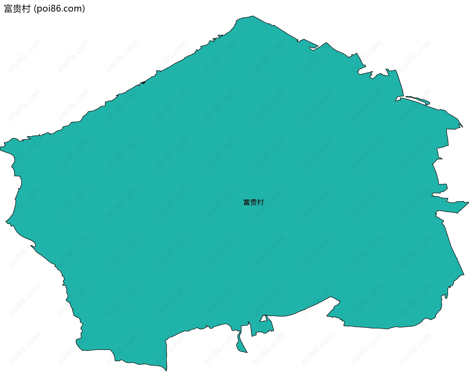 富贵村边界地图