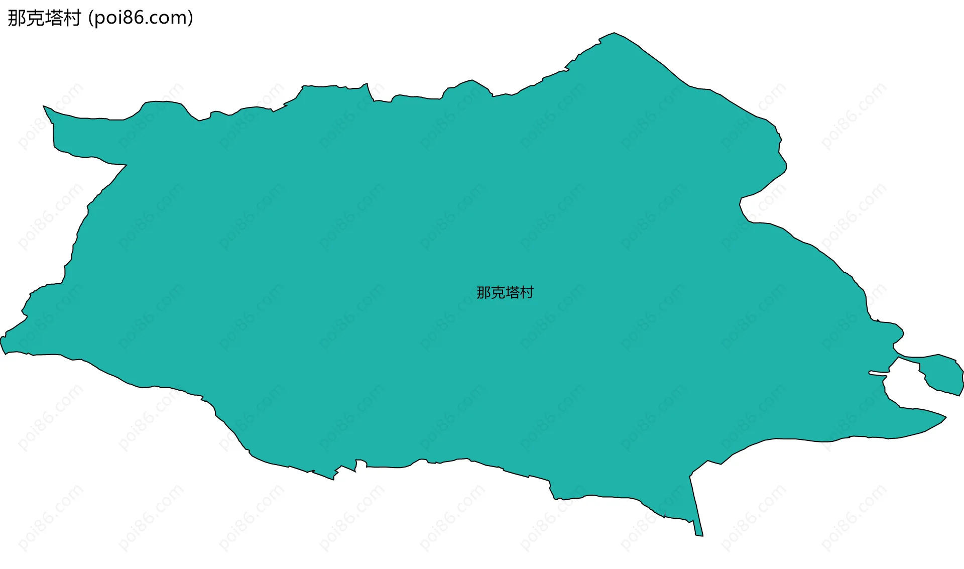 那克塔村边界地图