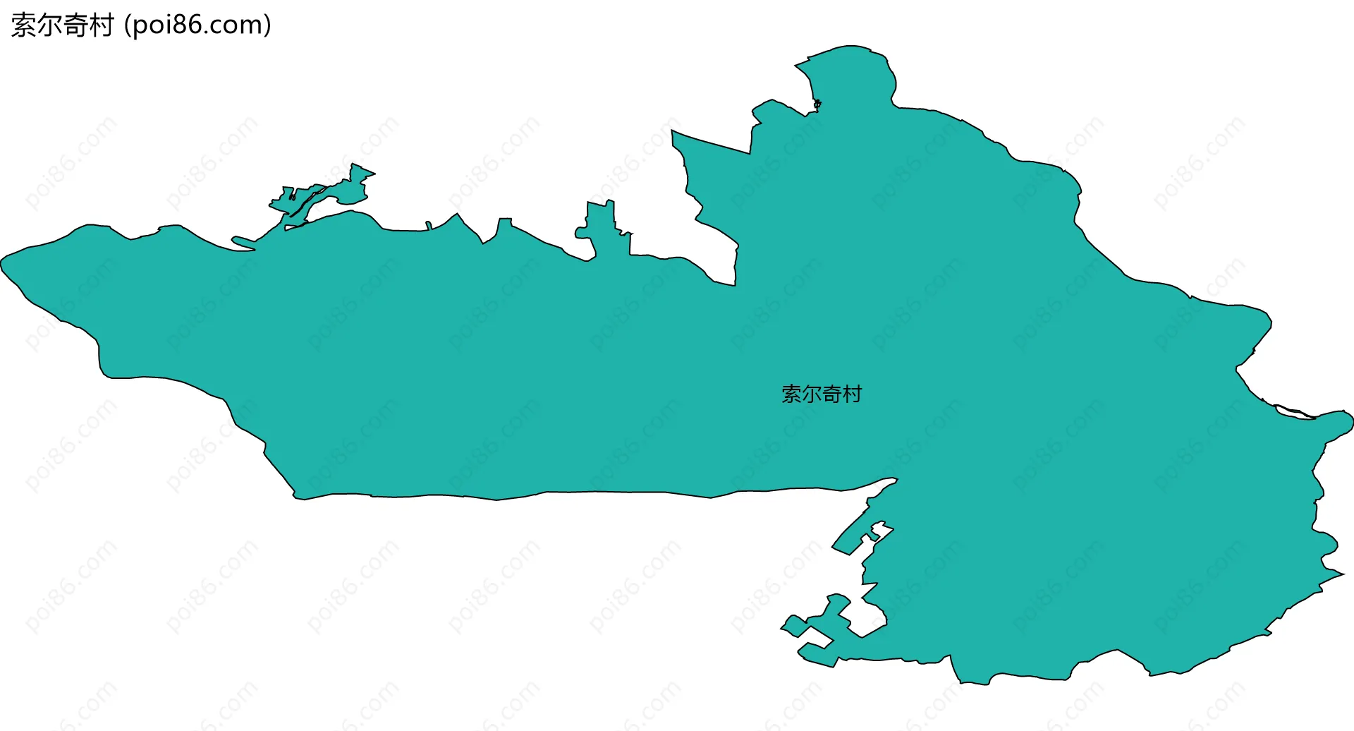 索尔奇村边界地图