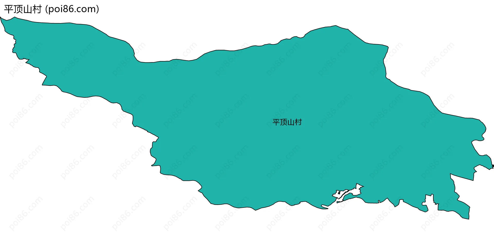 平顶山村边界地图