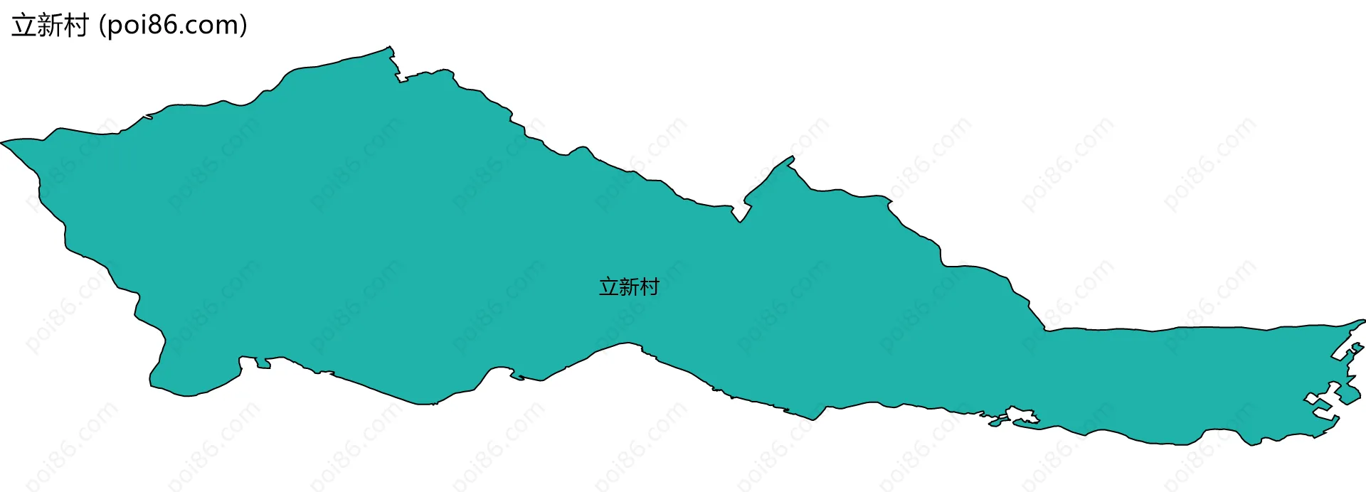 立新村边界地图