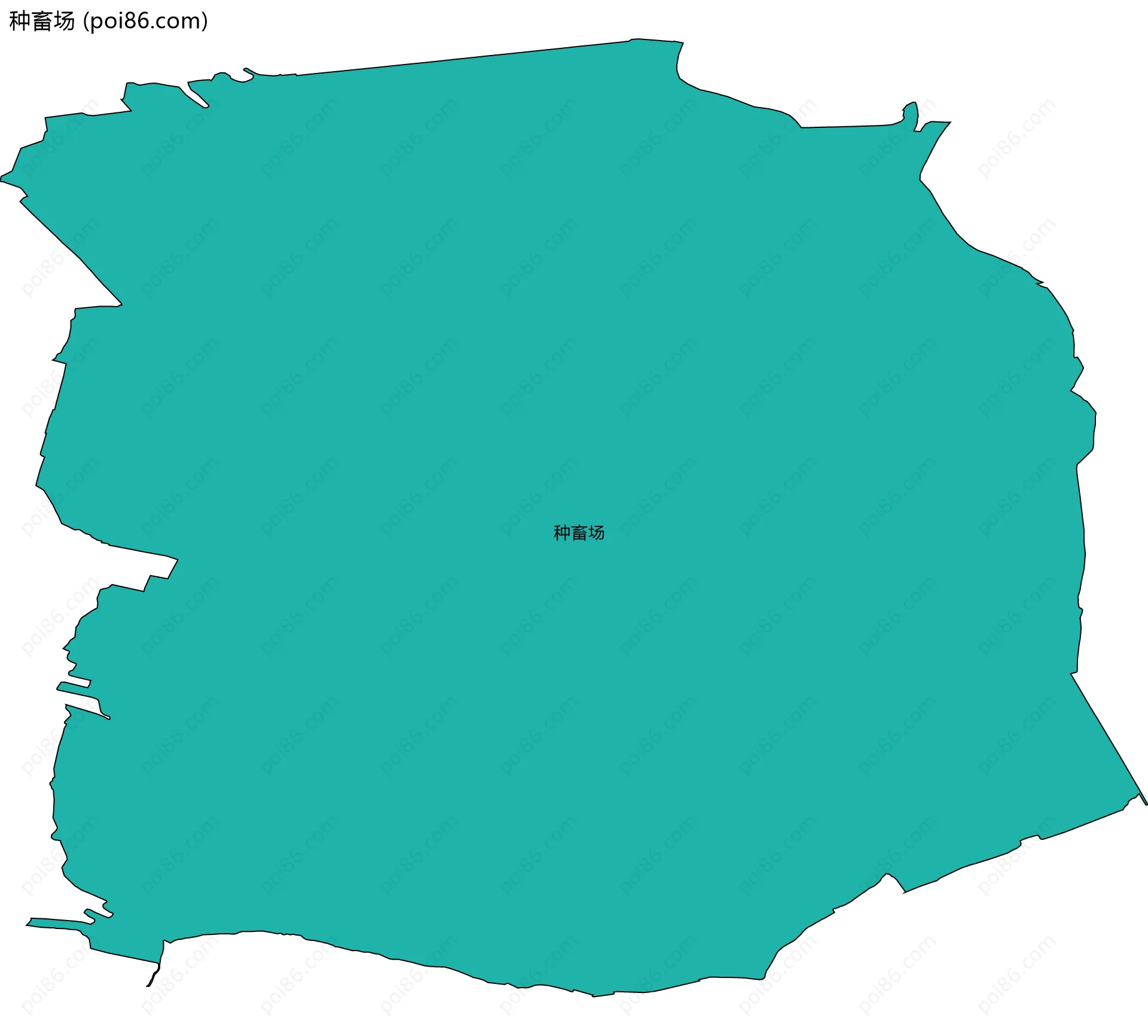 种畜场边界地图