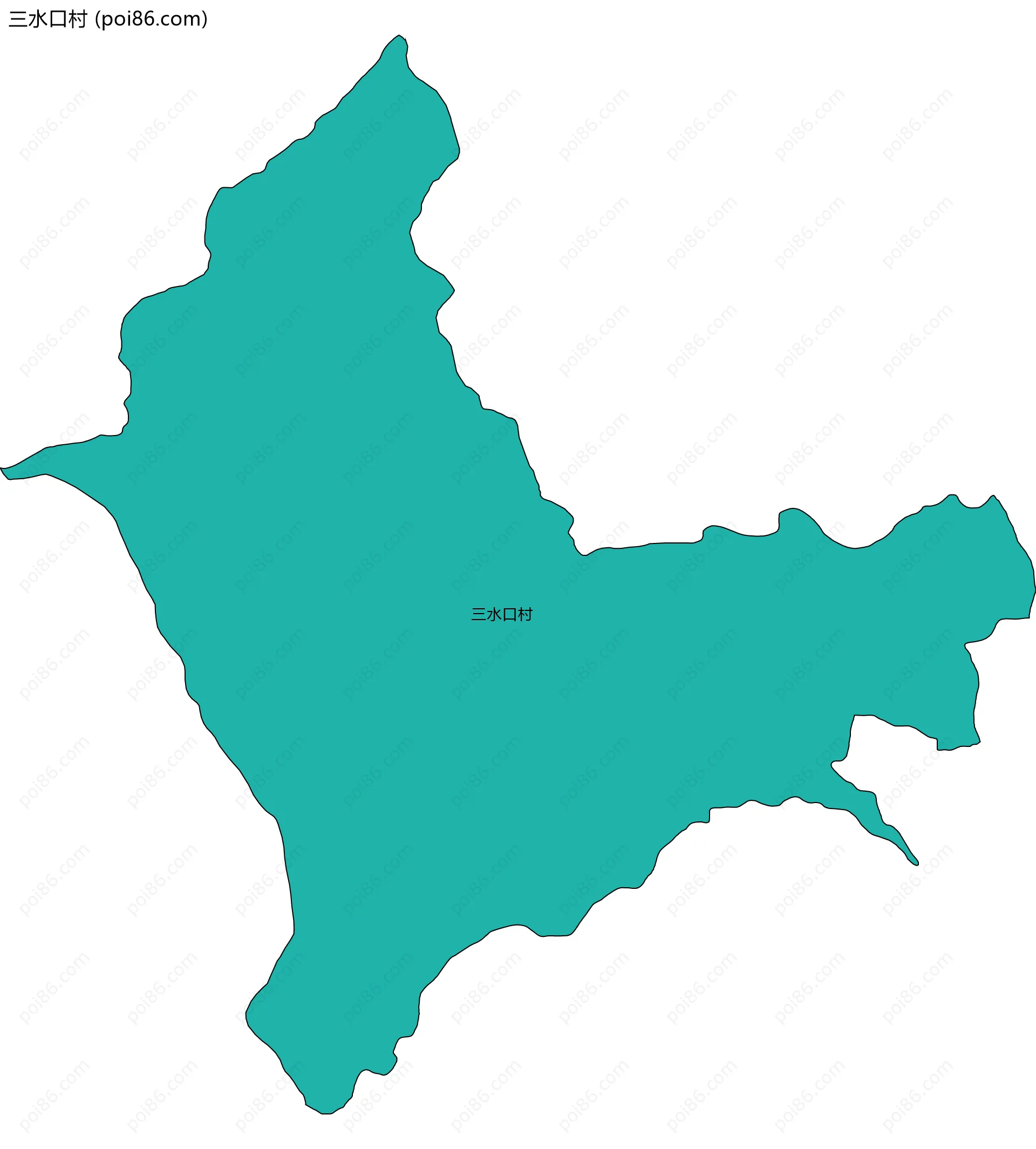 三水口村边界地图