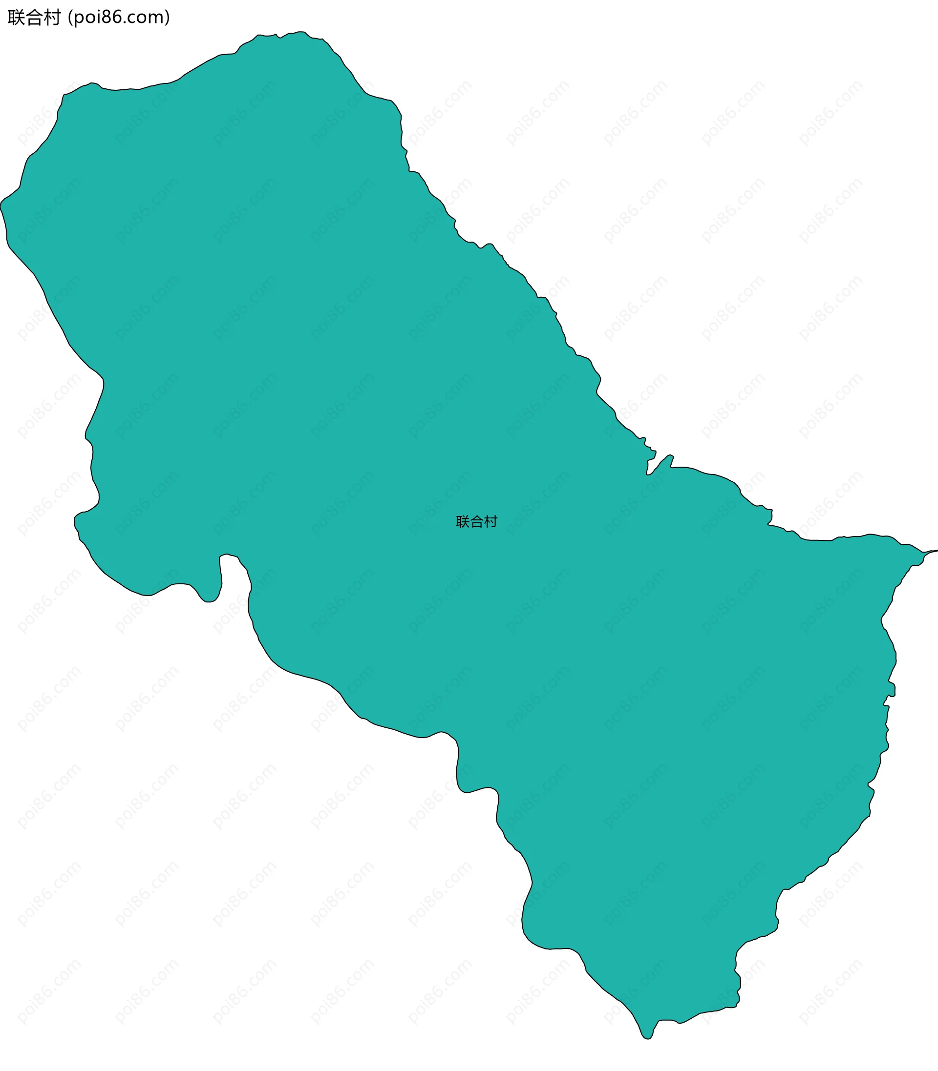 联合村边界地图