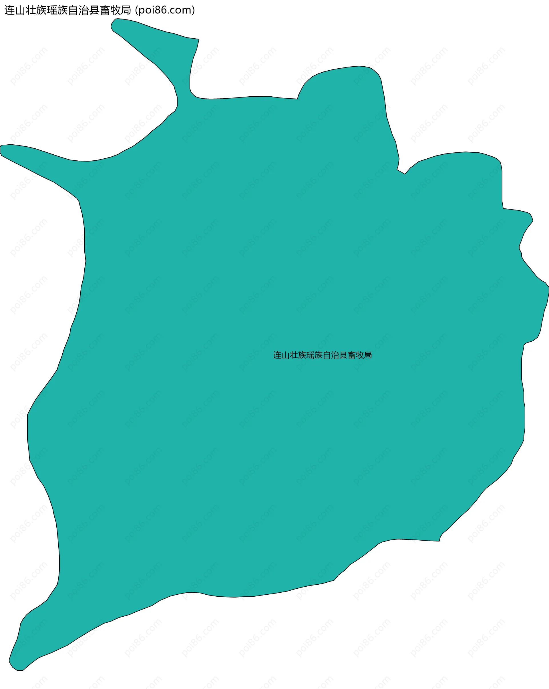 连山壮族瑶族自治县畜牧局边界地图
