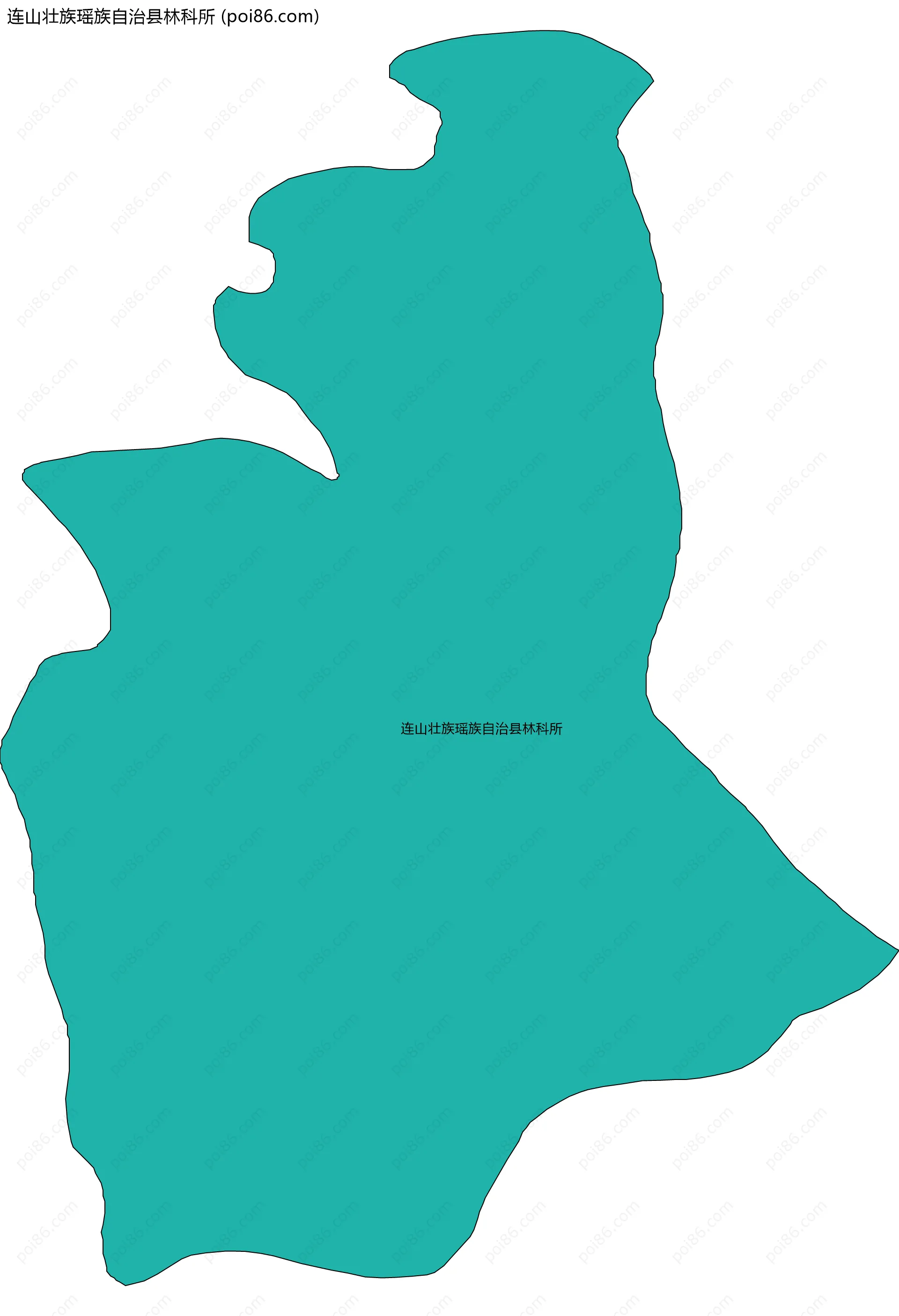 连山壮族瑶族自治县林科所边界地图