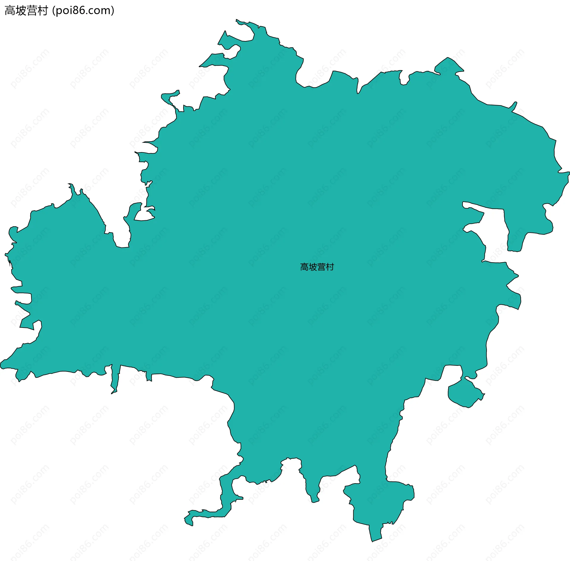 高坡营村边界地图