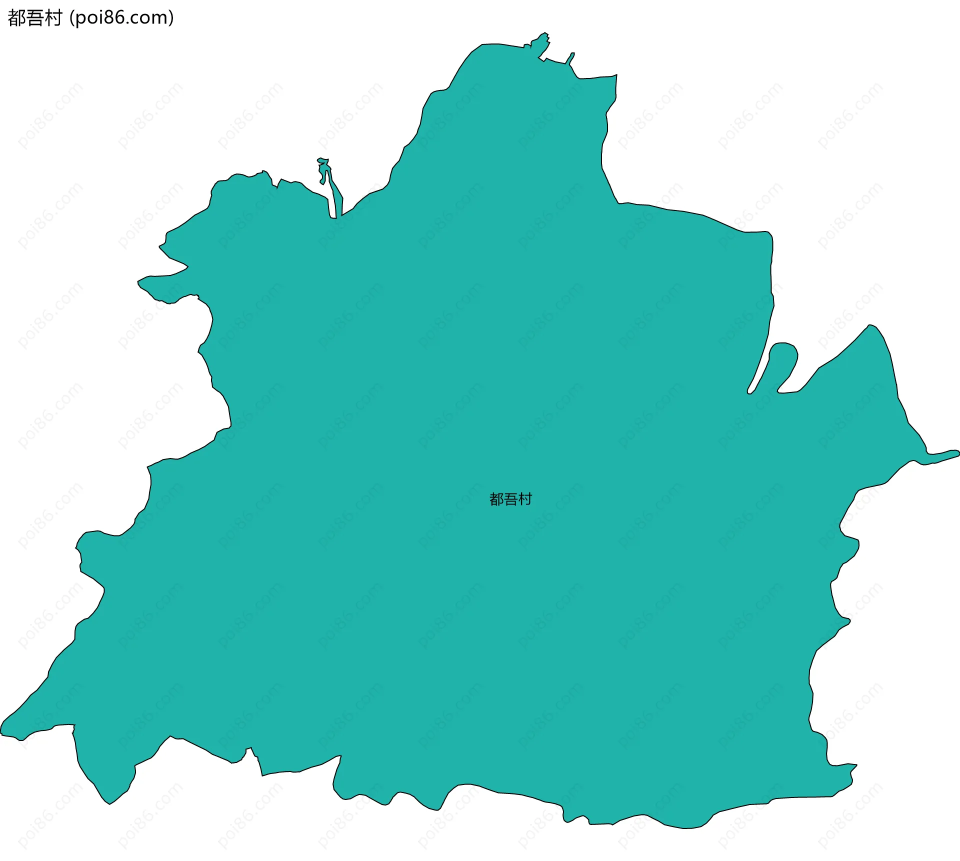都吾村边界地图