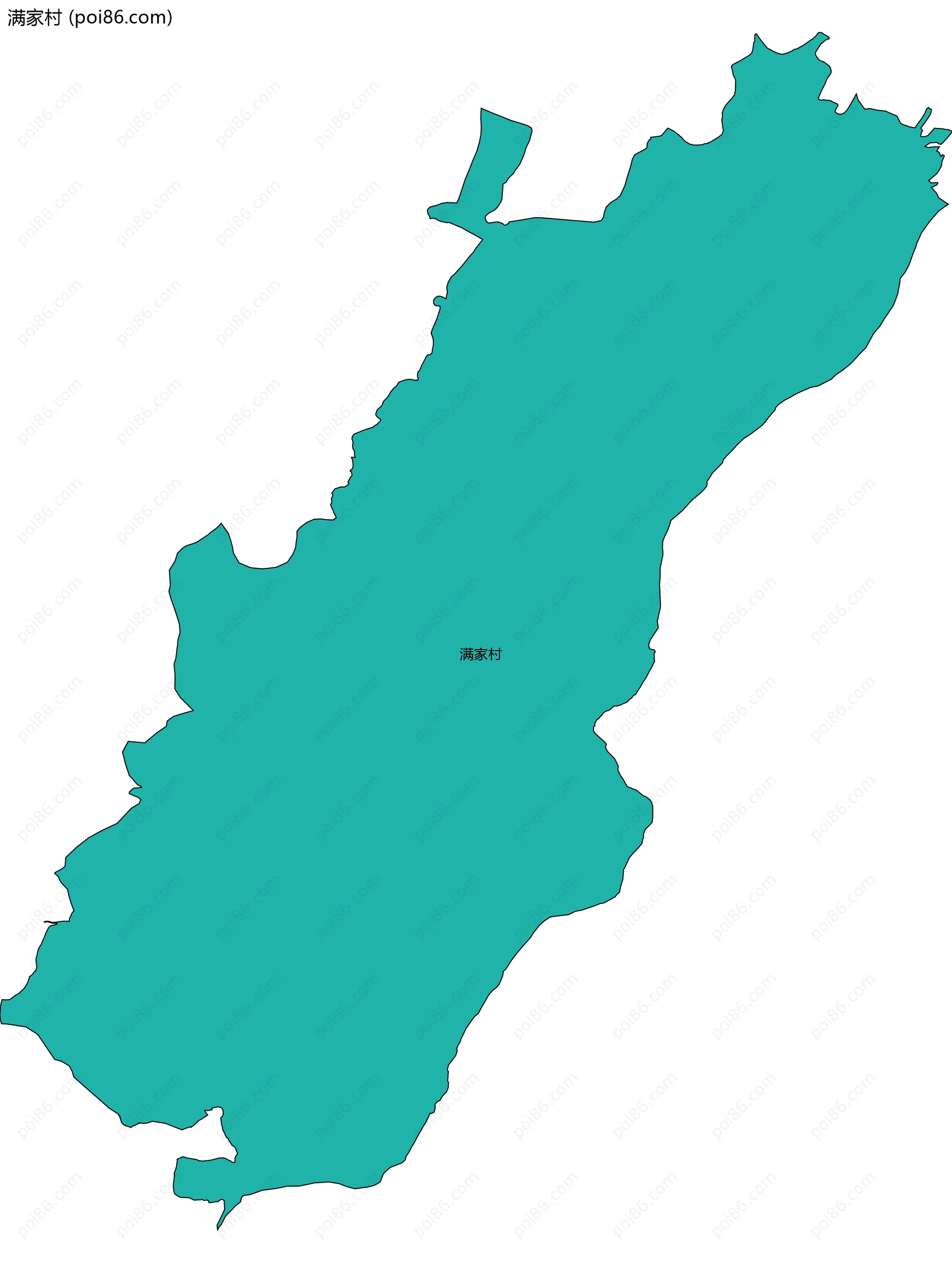 满家村边界地图