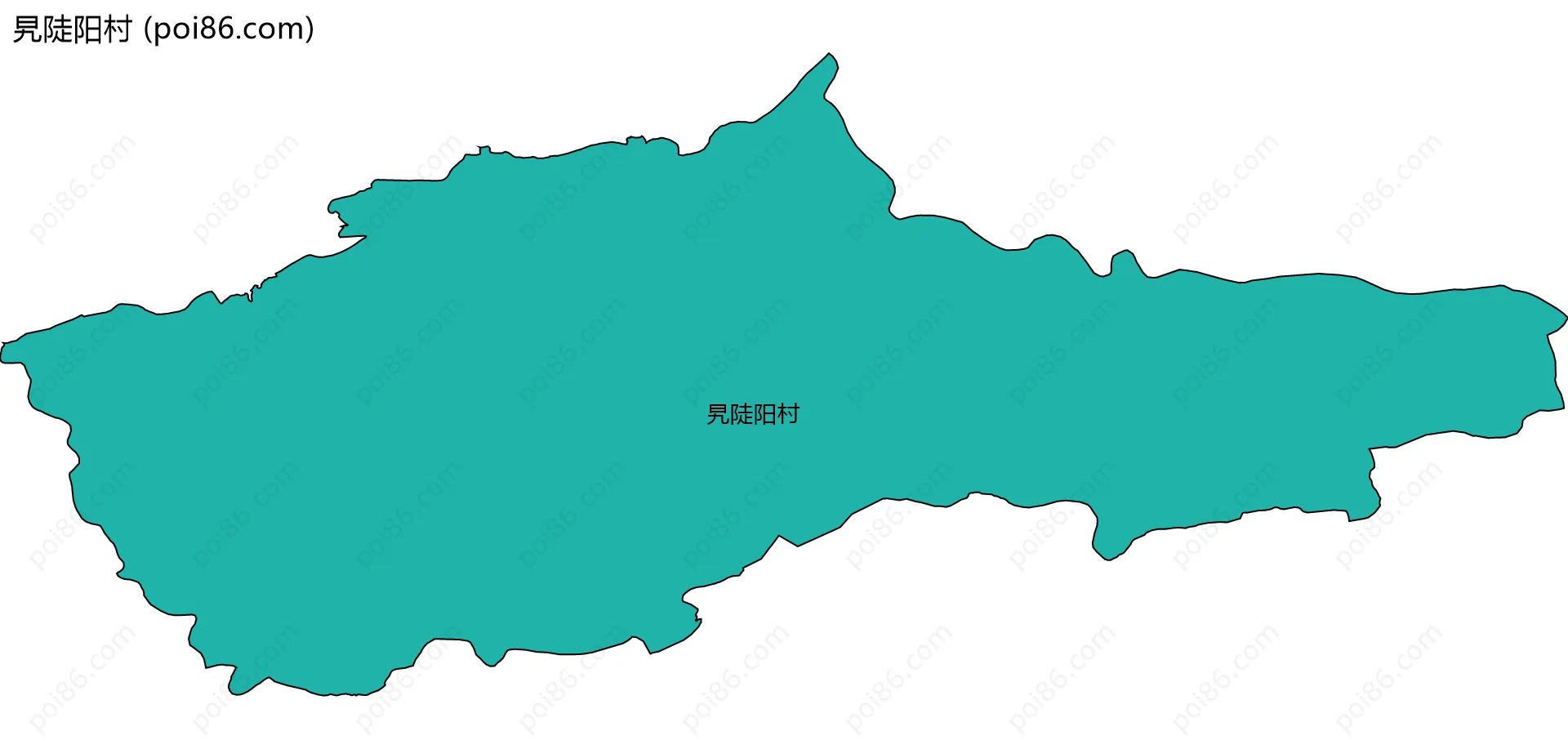 旯陡阳村边界地图