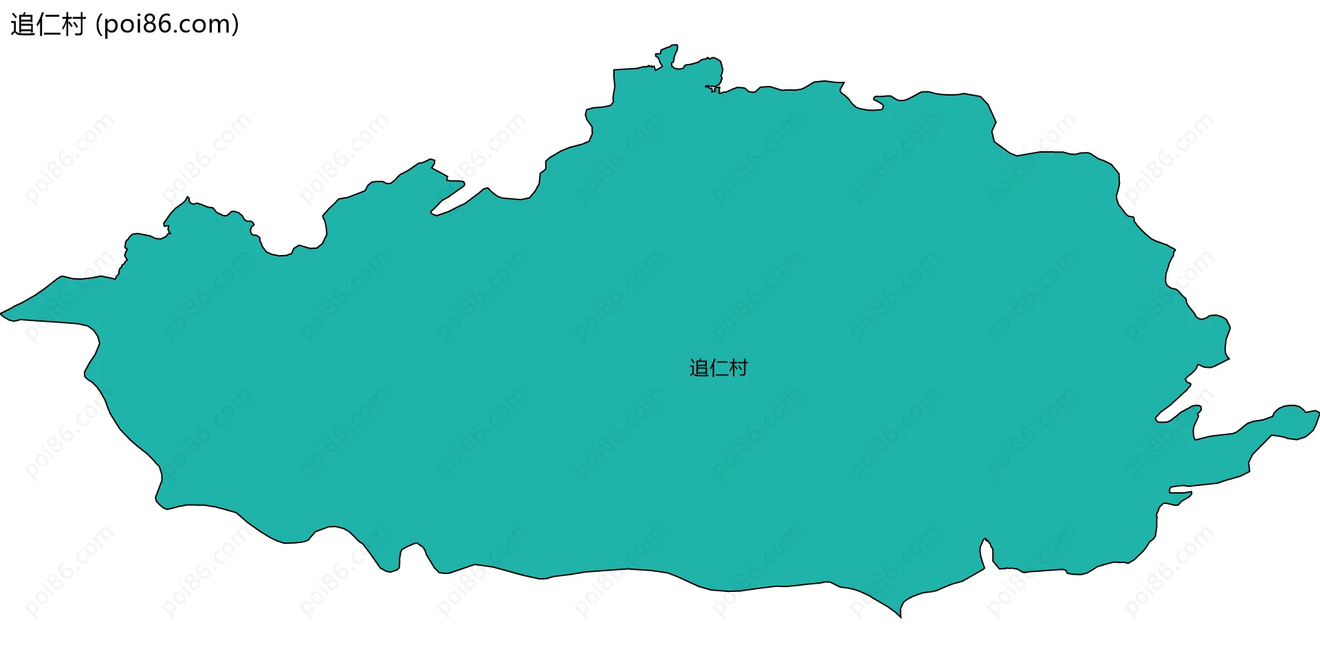 追仁村边界地图