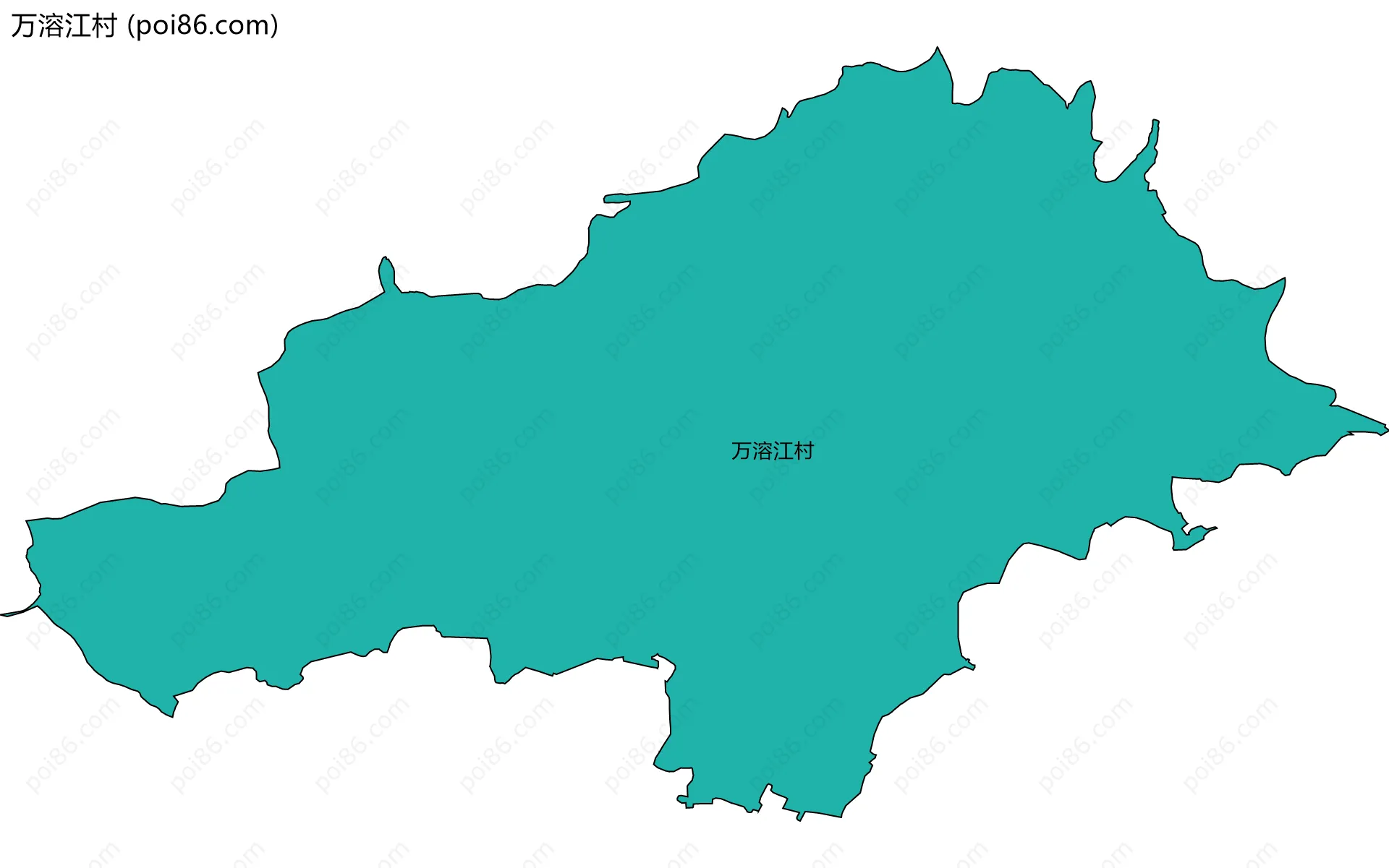 万溶江村边界地图