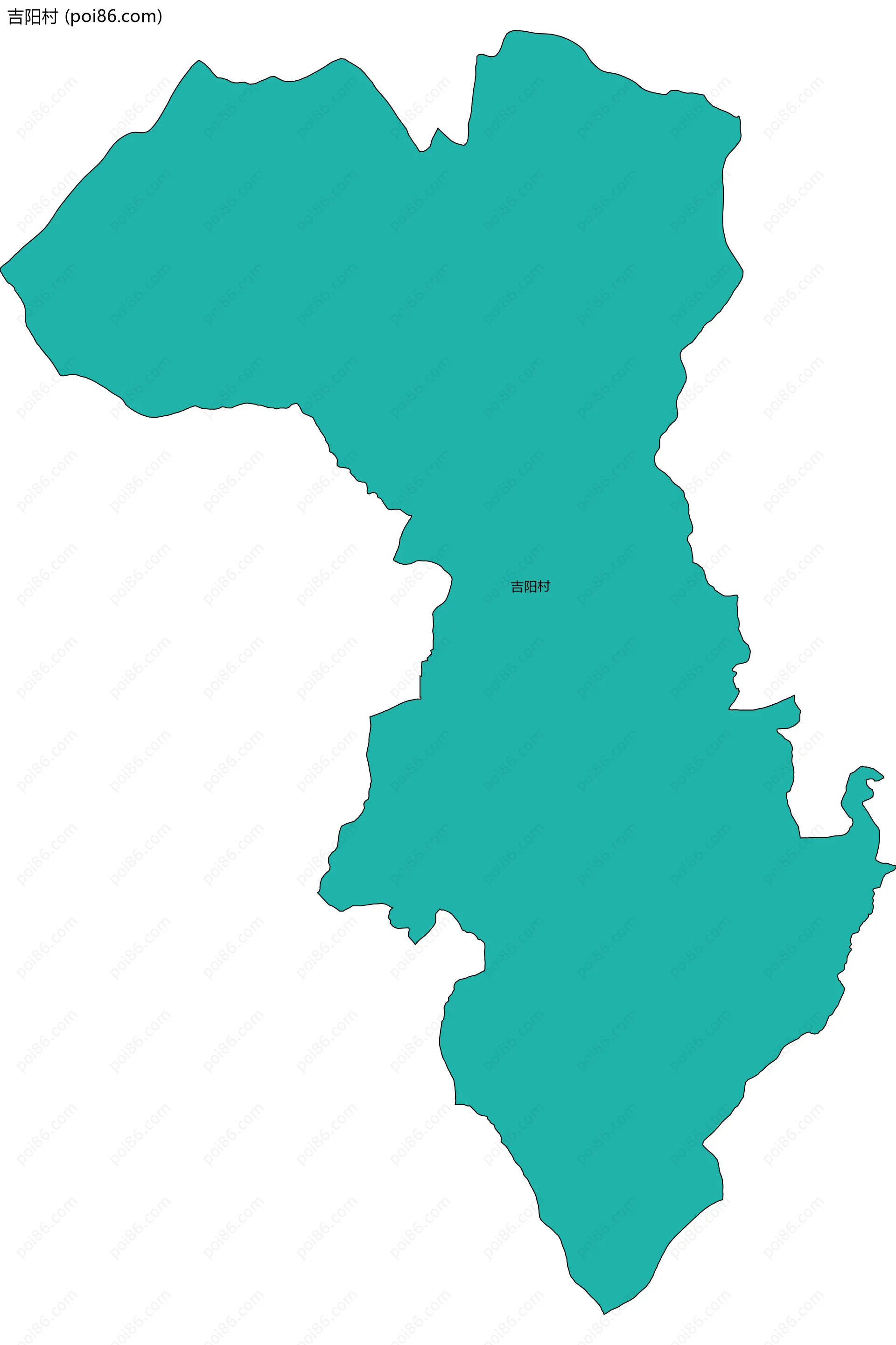 吉阳村边界地图