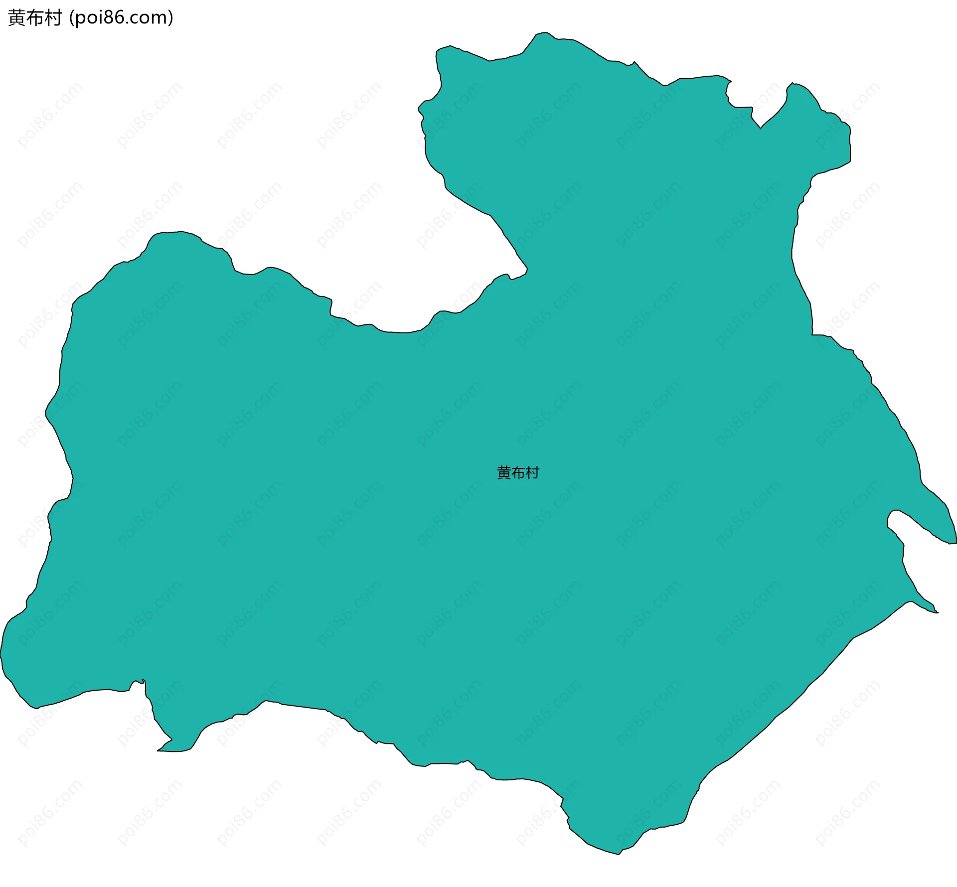 黄布村边界地图