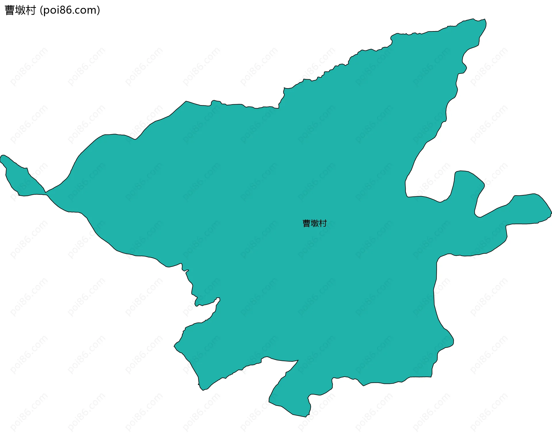 曹墩村边界地图