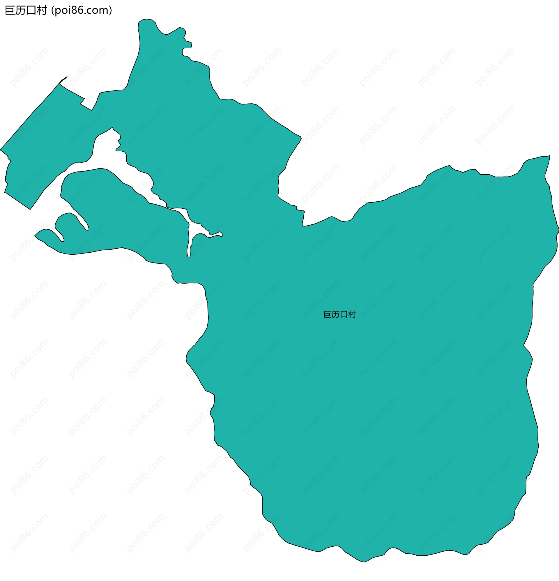 巨历口村边界地图
