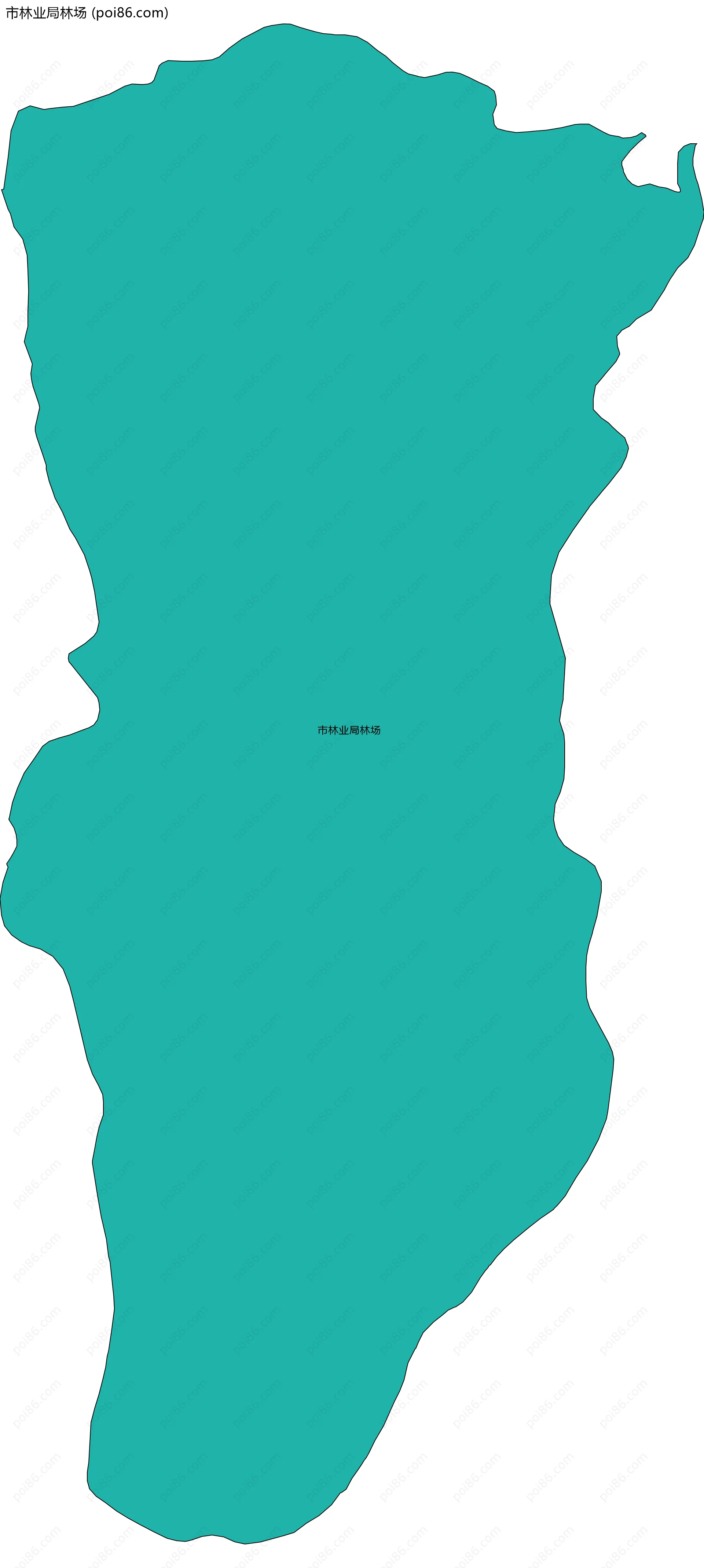 市林业局林场边界地图